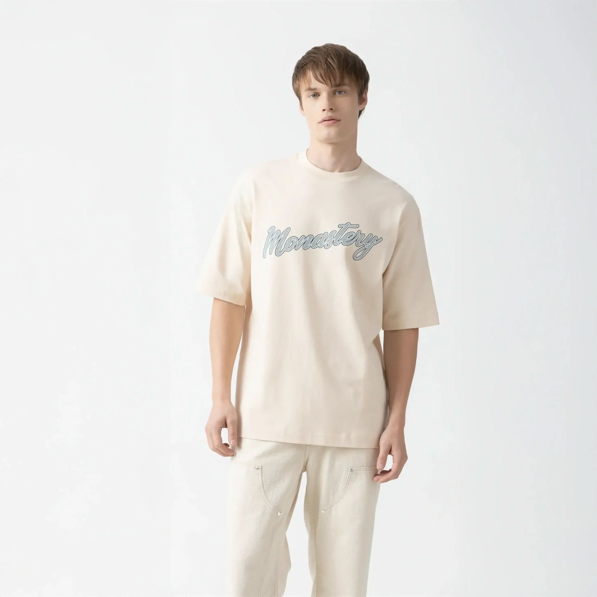 SMOKY T - SHIRT OVERSIZED MEN SAND DOLLAR - Monastery | Tienda Oficial Colombia