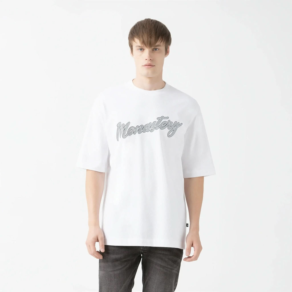 SMOKY T - SHIRT OVERSIZED MEN WHITE - Monastery | Tienda Oficial Colombia