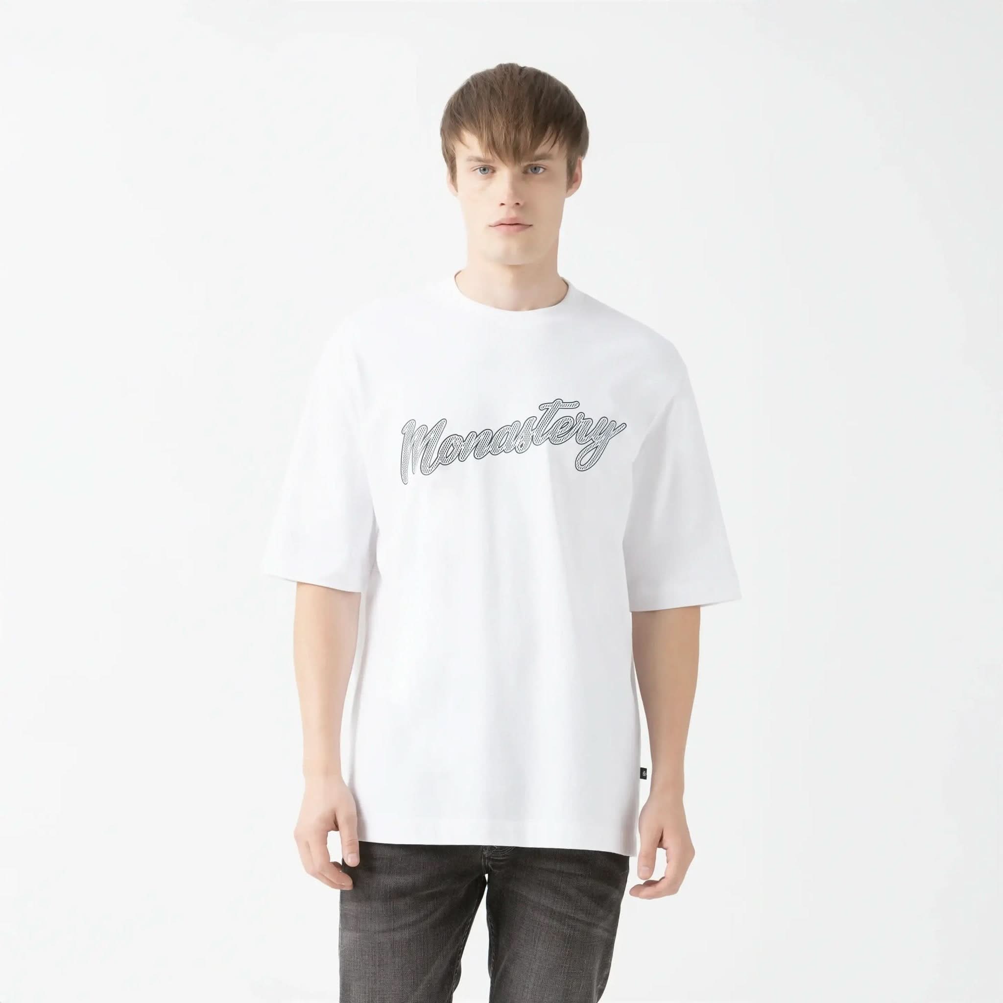 SMOKY T - SHIRT OVERSIZED MEN WHITE - Monastery | Tienda Oficial Colombia