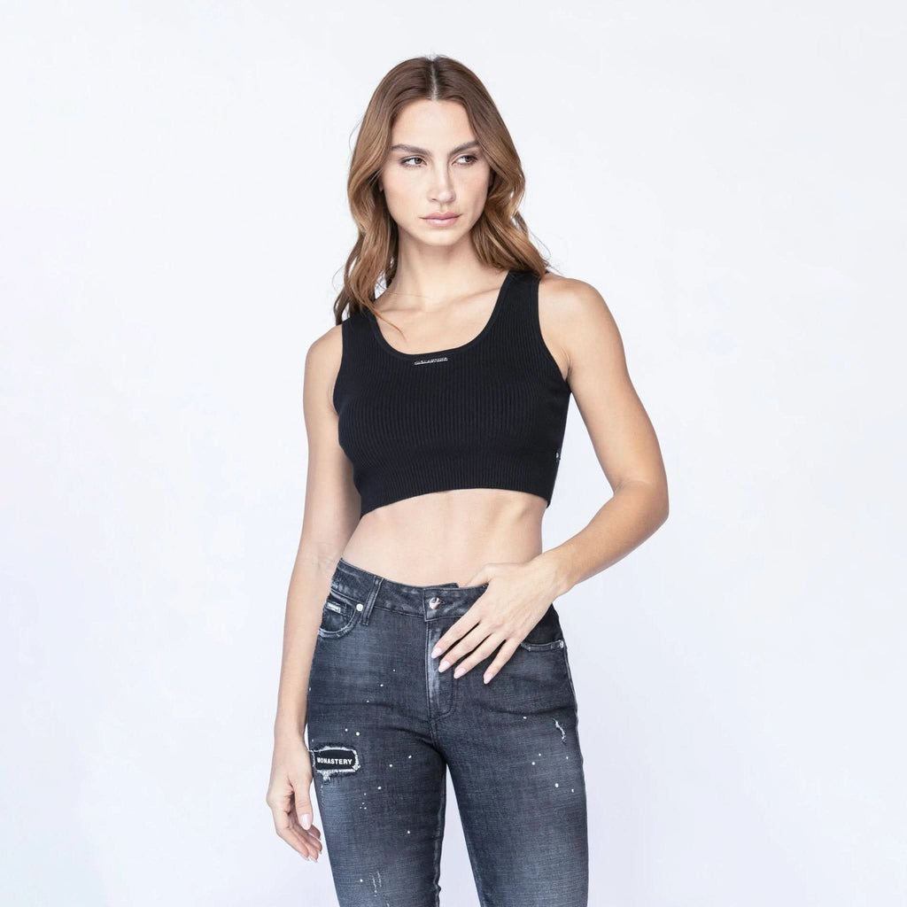 SNOW KNITTED TOP WOMEN BLACK - Monastery | Tienda Oficial Colombia