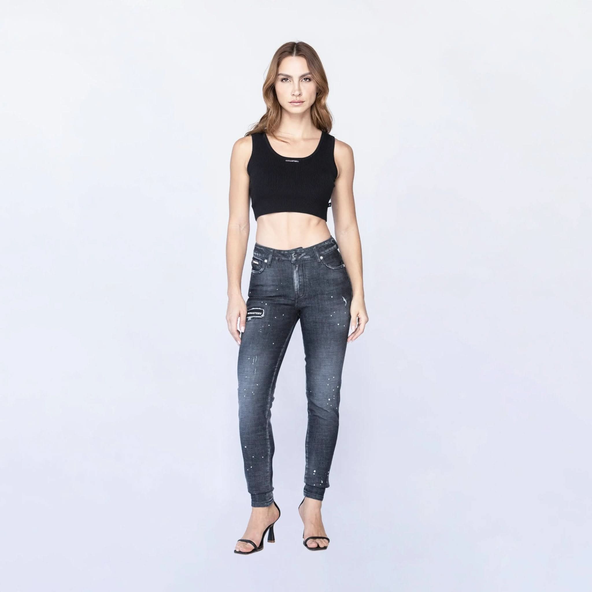 SNOW KNITTED TOP WOMEN BLACK - Monastery | Tienda Oficial Colombia