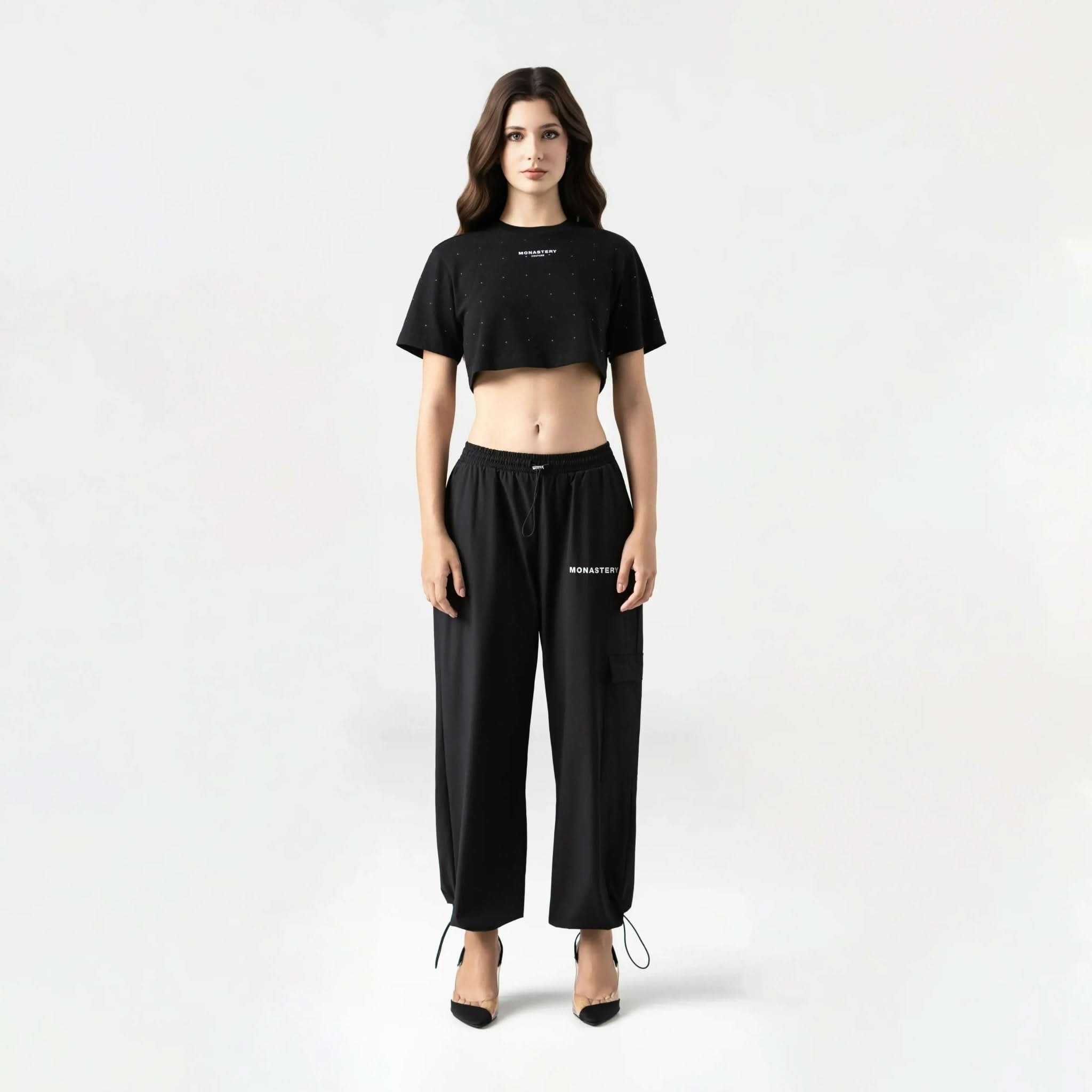 SORA CROP TOP WOMEN BLACK - Monastery | Tienda Oficial Colombia