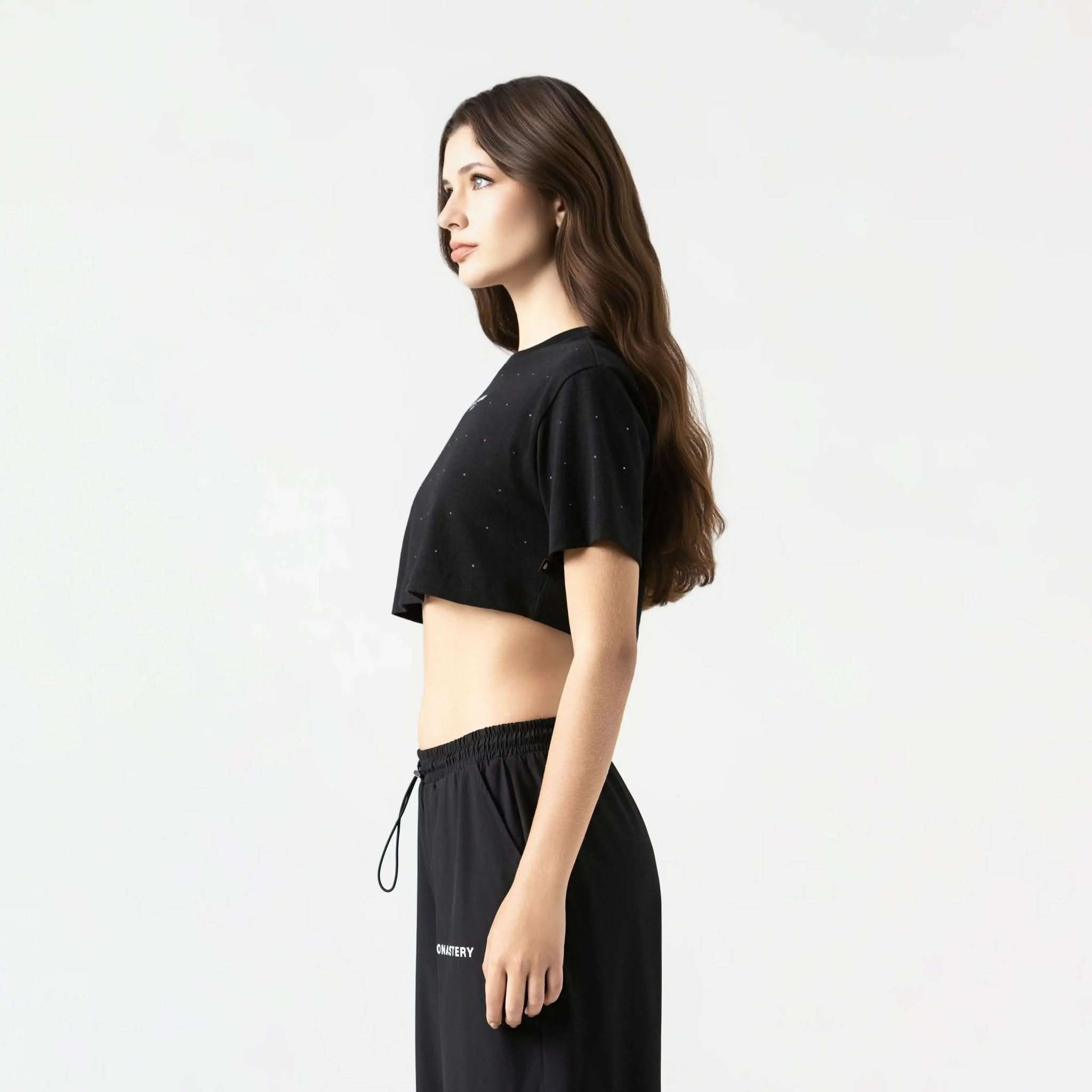 SORA CROP TOP WOMEN BLACK - Monastery | Tienda Oficial Colombia