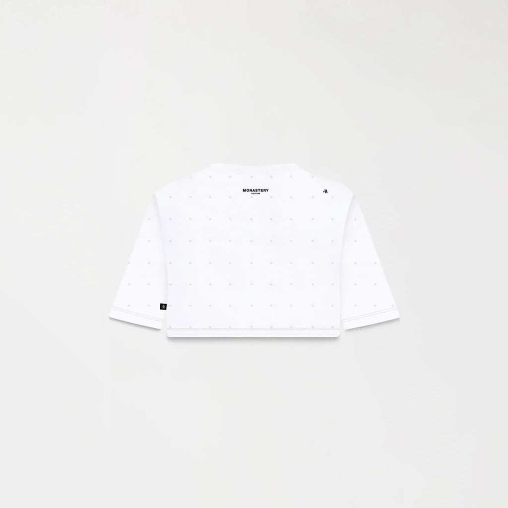 SORA CROP TOP WOMEN WHITE - Monastery | Tienda Oficial Colombia