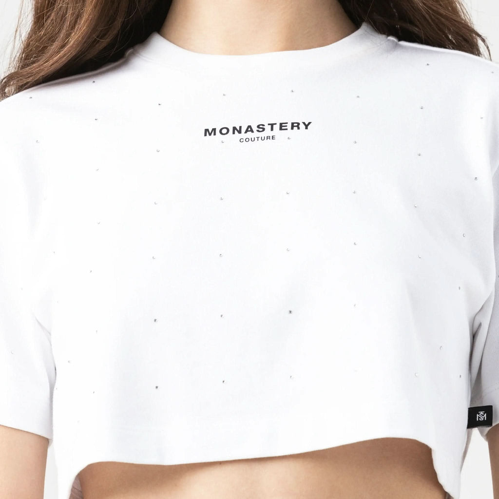 SORA CROP TOP WOMEN WHITE - Monastery | Tienda Oficial Colombia