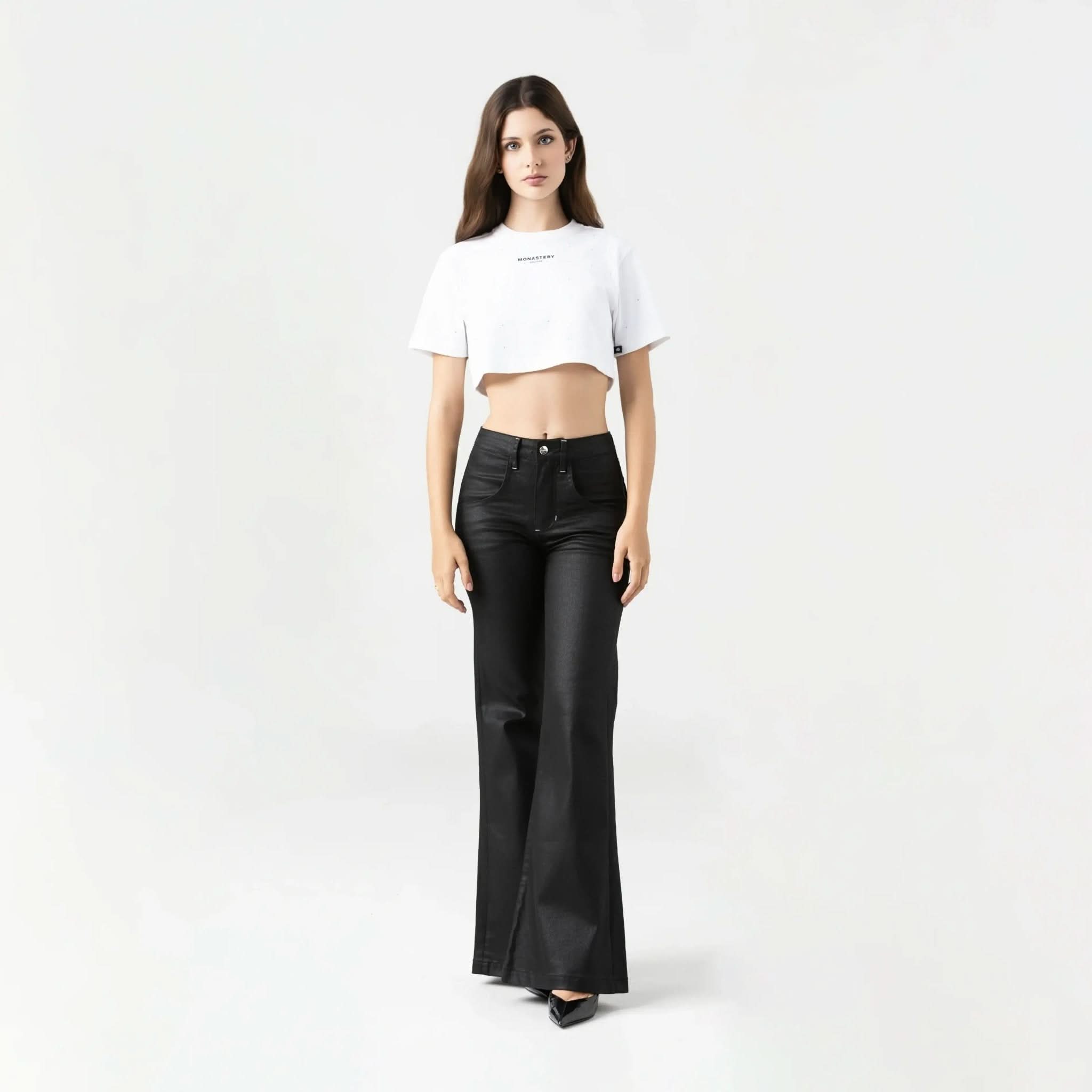 SORA CROP TOP WOMEN WHITE - Monastery | Tienda Oficial Colombia