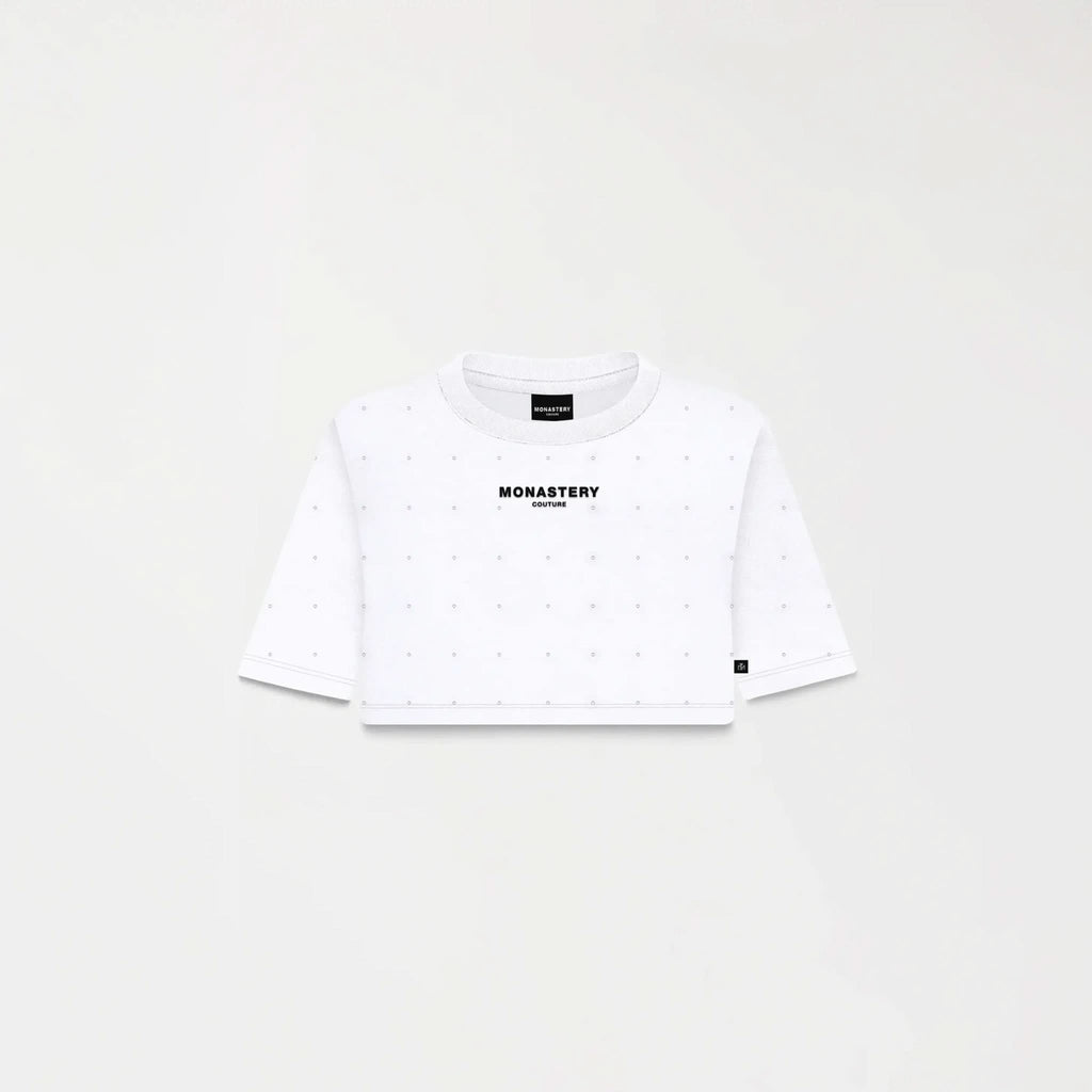 SORA CROP TOP WOMEN WHITE - Monastery | Tienda Oficial Colombia