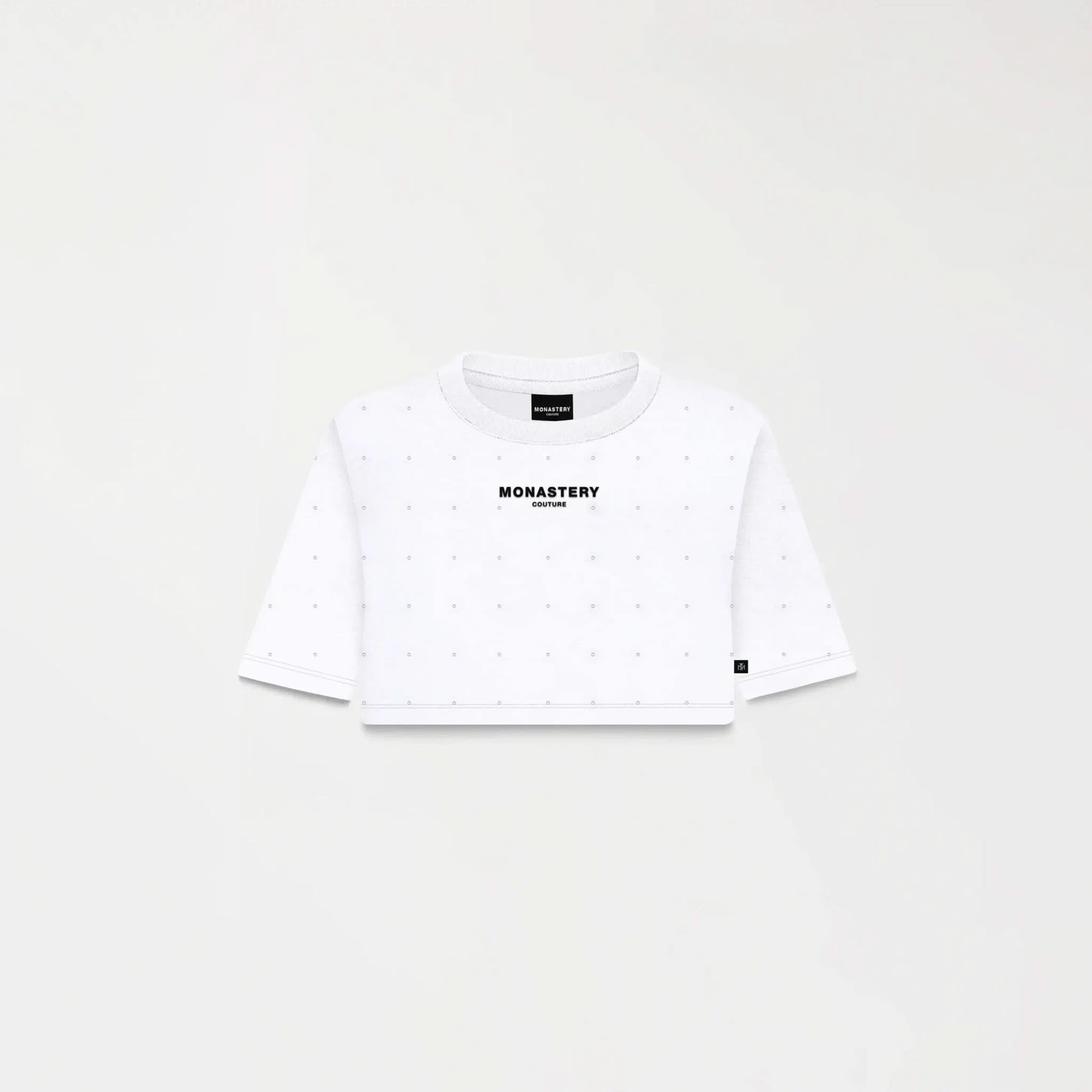 SORA CROP TOP WOMEN WHITE - Monastery | Tienda Oficial Colombia