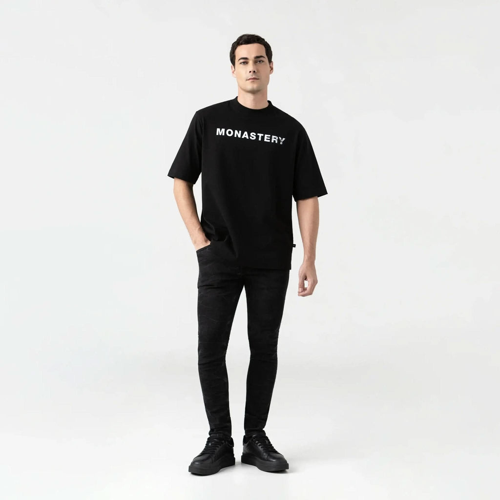 SPARTAN T - SHIRT OVERSIZED MEN BLACK - Monastery | Tienda Oficial Colombia