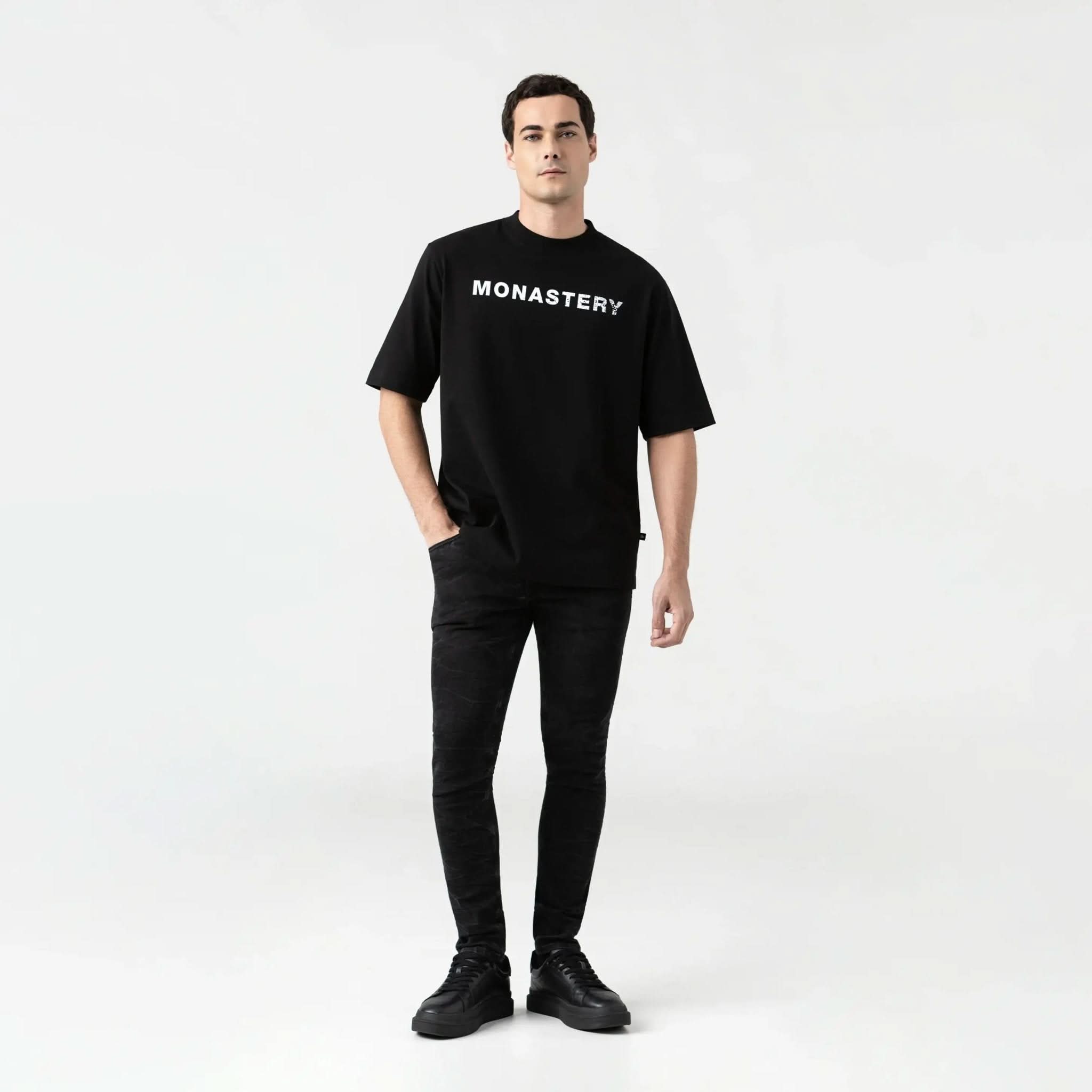 SPARTAN T - SHIRT OVERSIZED MEN BLACK - Monastery | Tienda Oficial Colombia