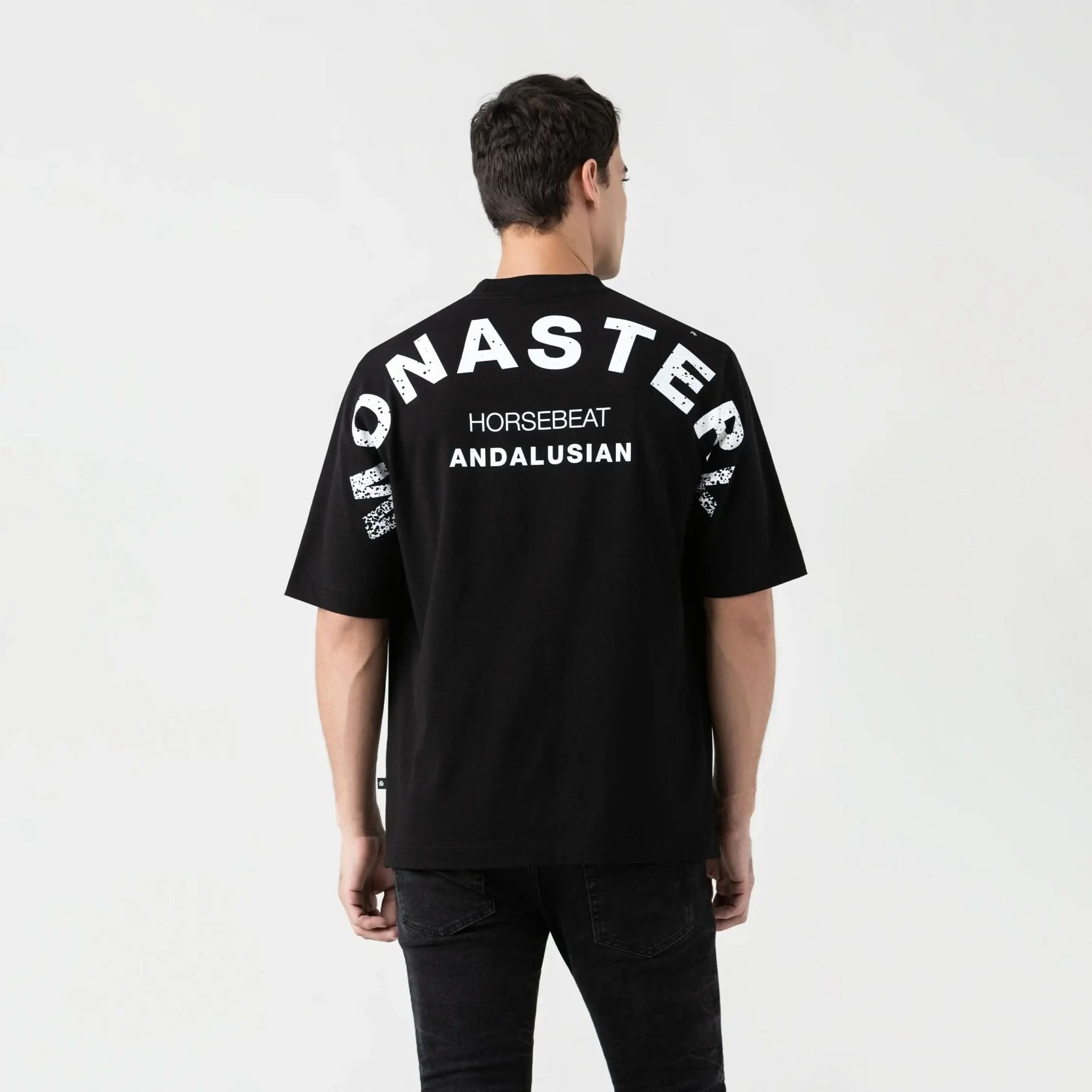 SPARTAN T - SHIRT OVERSIZED MEN BLACK - Monastery | Tienda Oficial Colombia