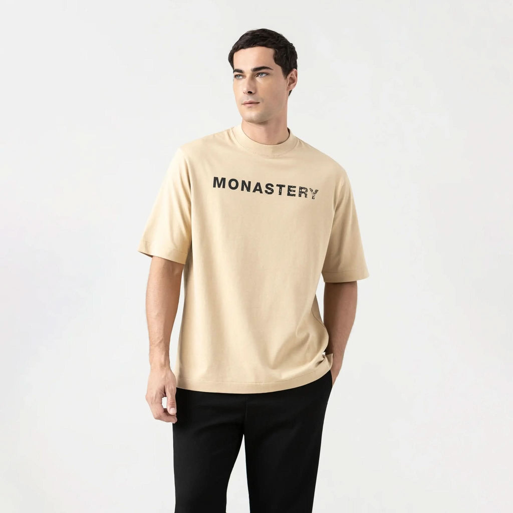 SPARTAN T - SHIRT OVERSIZED MEN IRISH CREAM - Monastery | Tienda Oficial Colombia