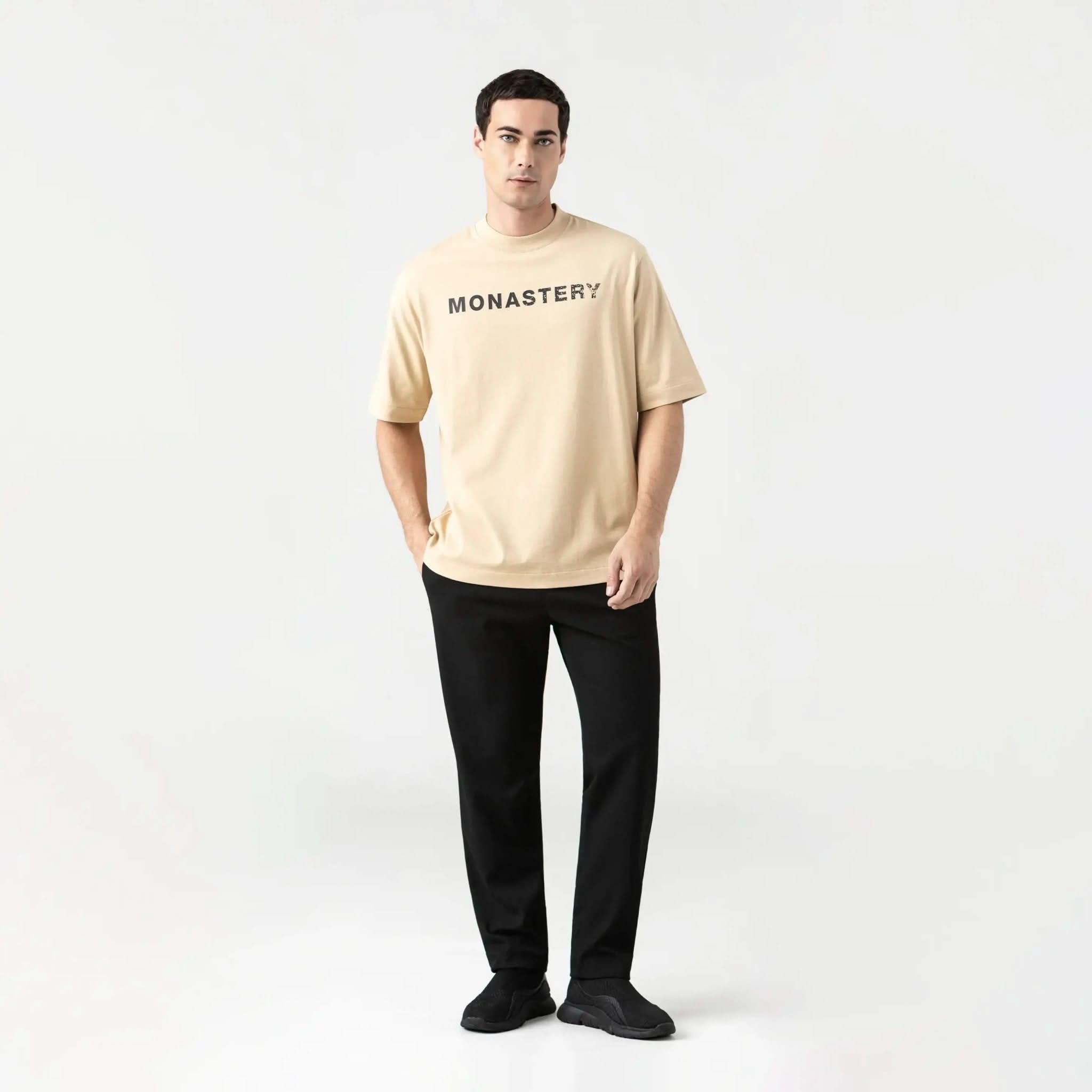 SPARTAN T - SHIRT OVERSIZED MEN IRISH CREAM - Monastery | Tienda Oficial Colombia