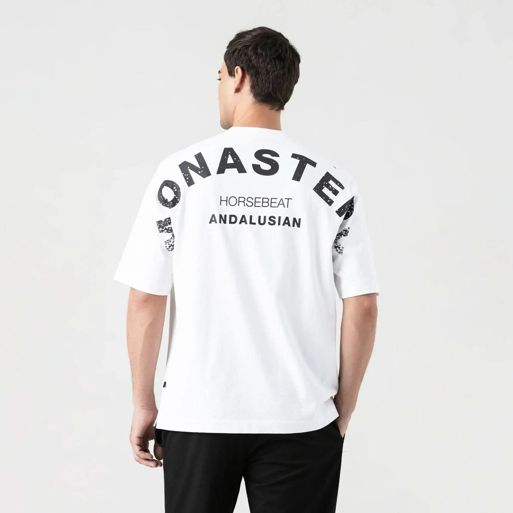 SPARTAN T - SHIRT OVERSIZED MEN WHITE - Monastery | Tienda Oficial Colombia