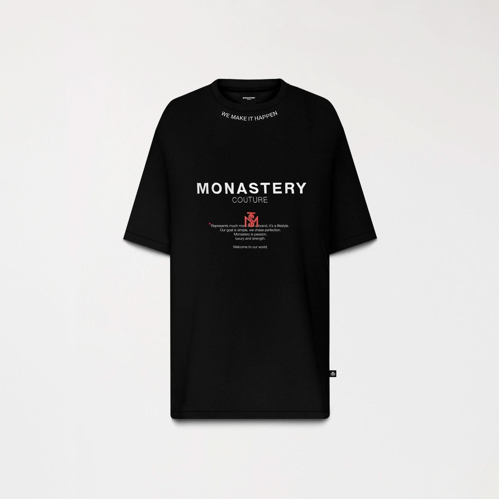 TERRIMONT T - SHIRT OVERSIZED MEN BLACK - Monastery | Tienda Oficial Colombia
