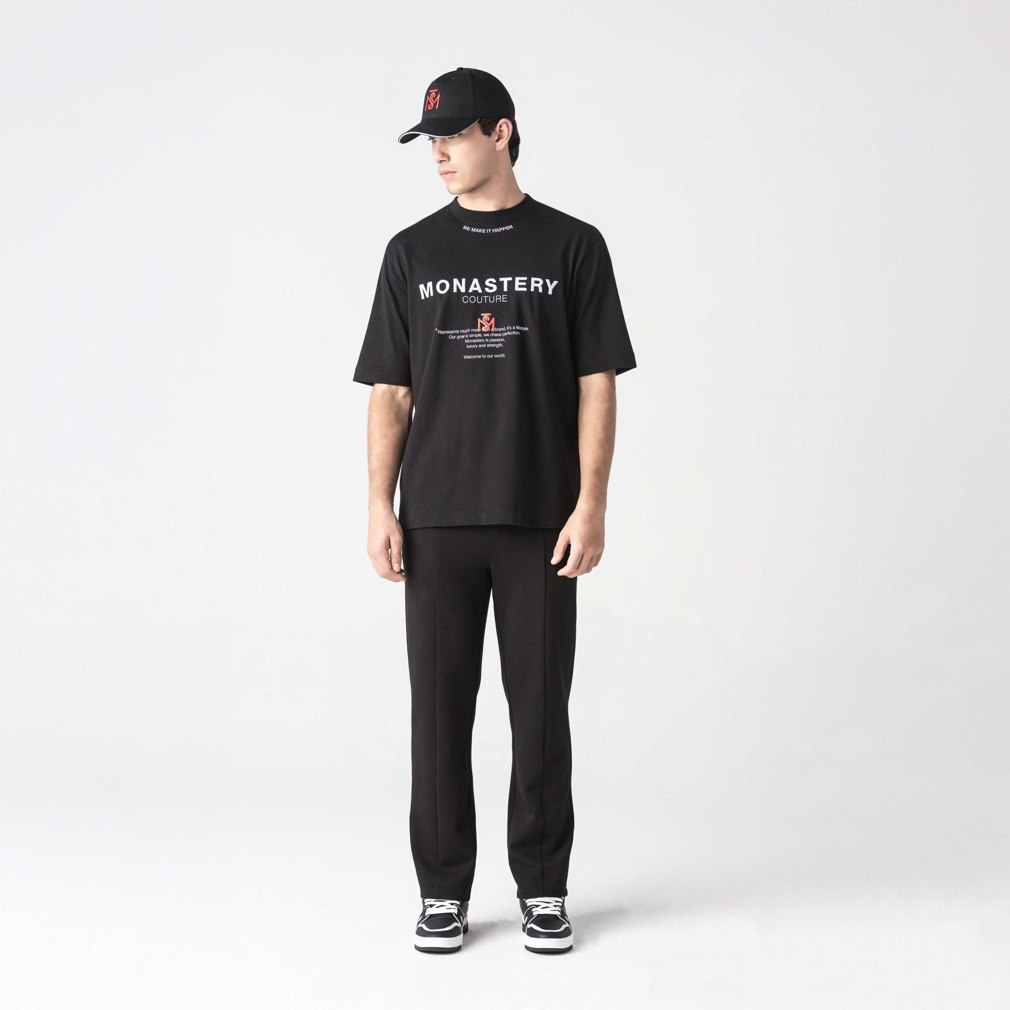 TERRIMONT T - SHIRT OVERSIZED MEN BLACK - Monastery | Tienda Oficial Colombia