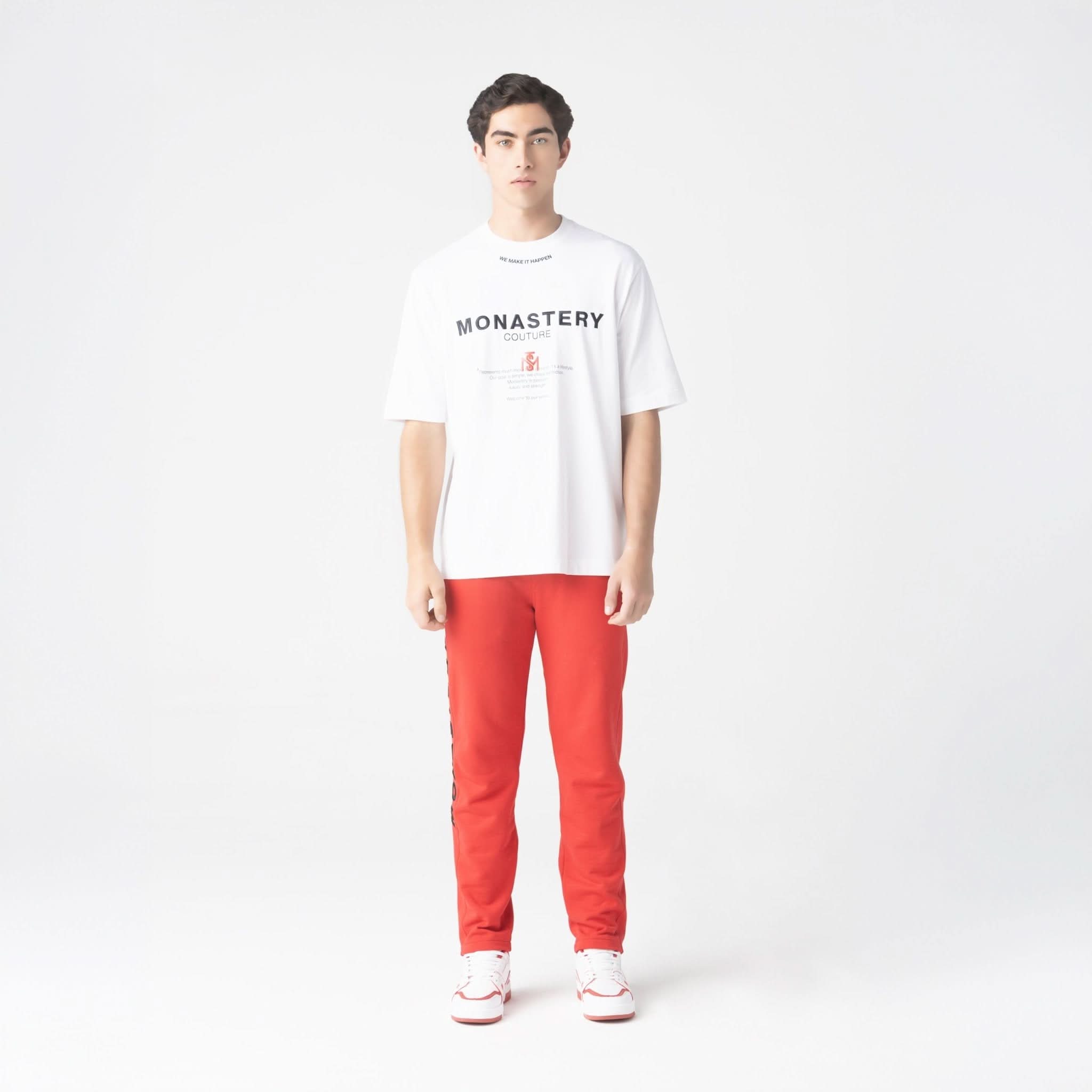 TERRIMONT T - SHIRT OVERSIZED MEN WHITE - Monastery | Tienda Oficial Colombia