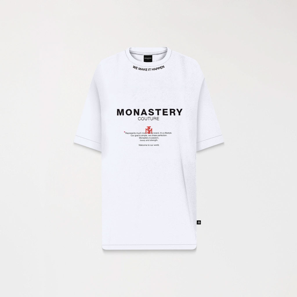 TERRIMONT T - SHIRT OVERSIZED MEN WHITE - Monastery | Tienda Oficial Colombia