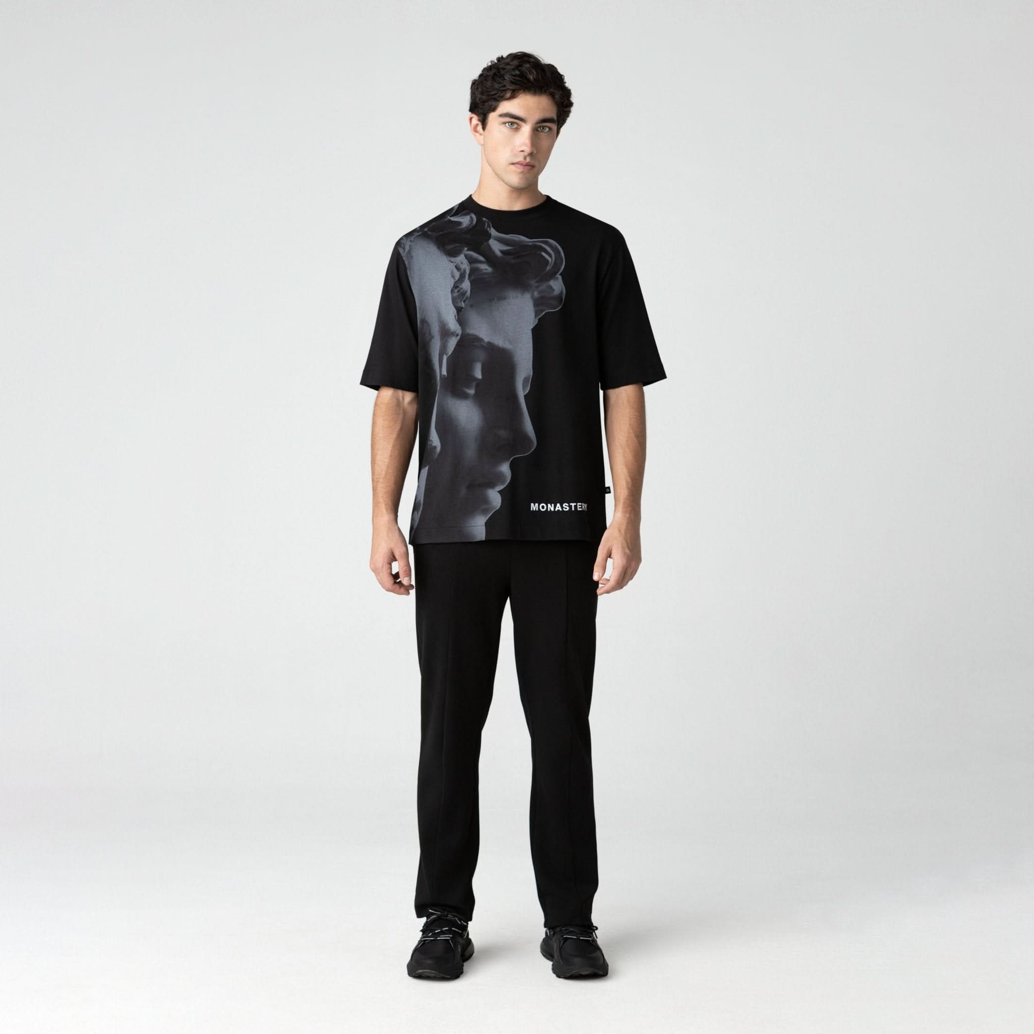 TERSIA T - SHIRT OVERSIZED MEN BLACK - Monastery | Tienda Oficial Colombia