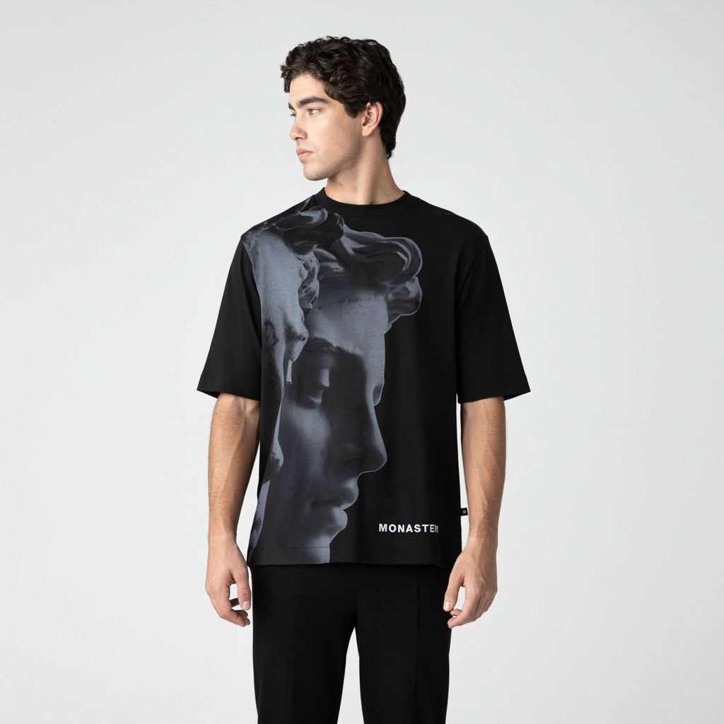TERSIA T - SHIRT OVERSIZED MEN BLACK - Monastery | Tienda Oficial Colombia
