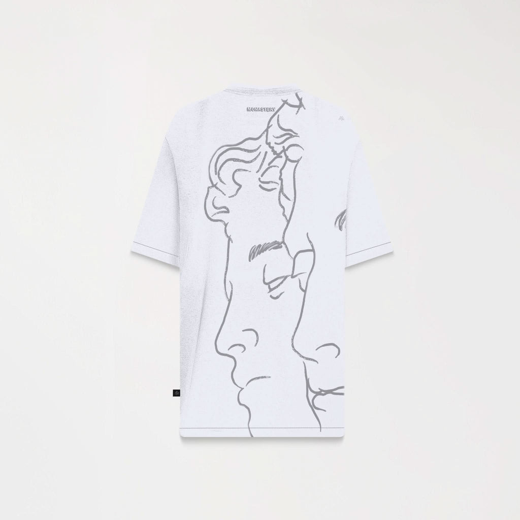 TERSIA T - SHIRT OVERSIZED MEN WHITE - Monastery | Tienda Oficial Colombia