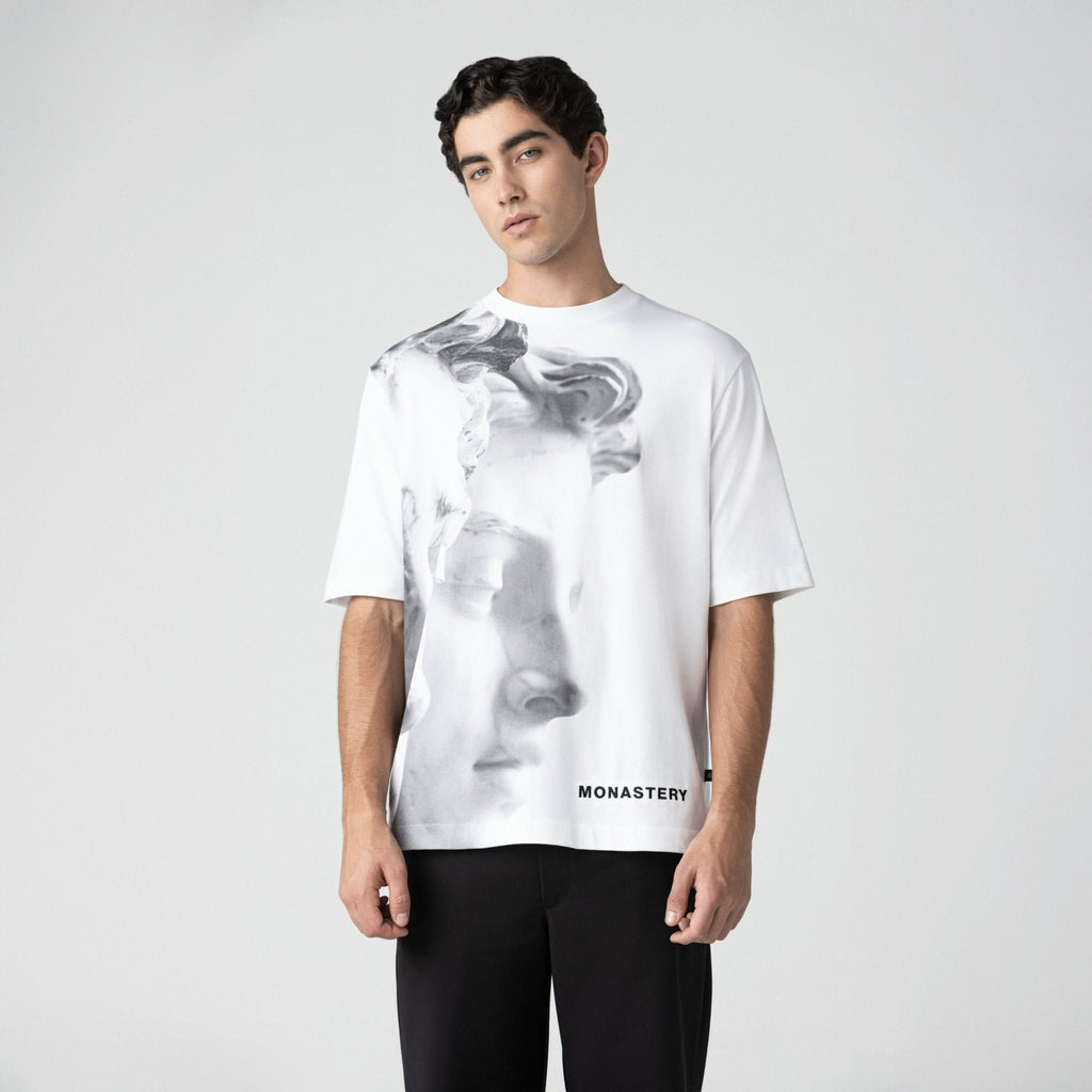 TERSIA T - SHIRT OVERSIZED MEN WHITE - Monastery | Tienda Oficial Colombia