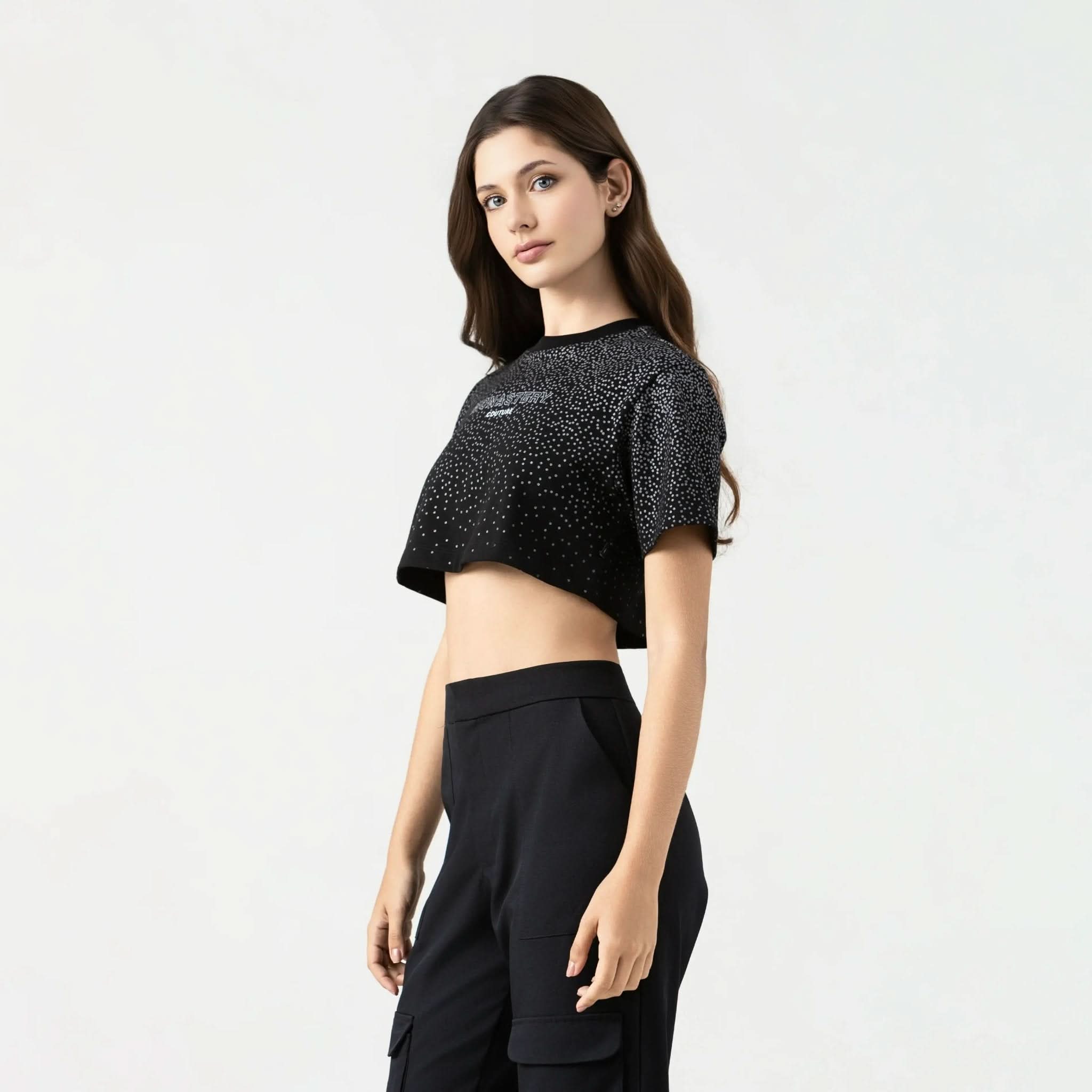 TESSIE CROP TOP WOMEN BLACK - Monastery | Tienda Oficial Colombia