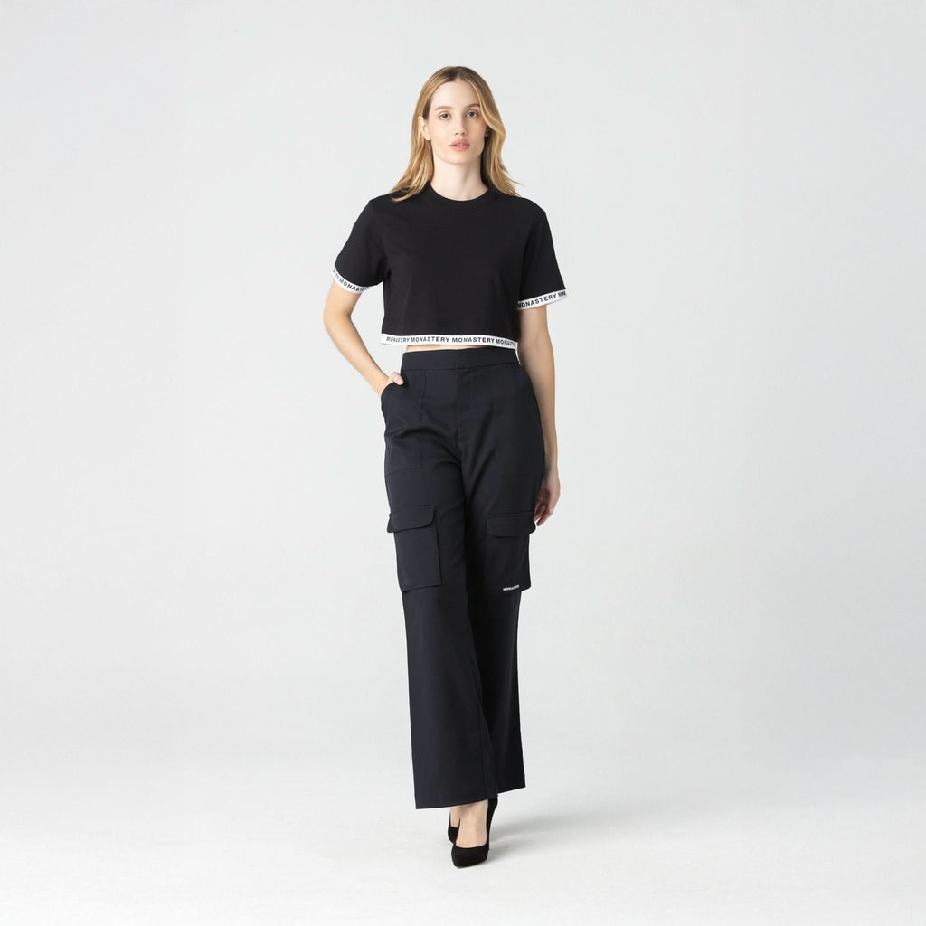 TIZOC CROP TOP WOMEN BLACK - Monastery | Tienda Oficial Colombia