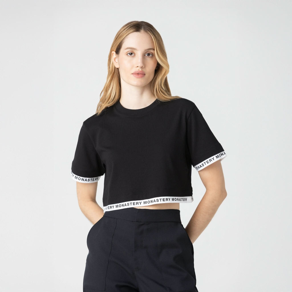 TIZOC CROP TOP WOMEN BLACK - Monastery | Tienda Oficial Colombia