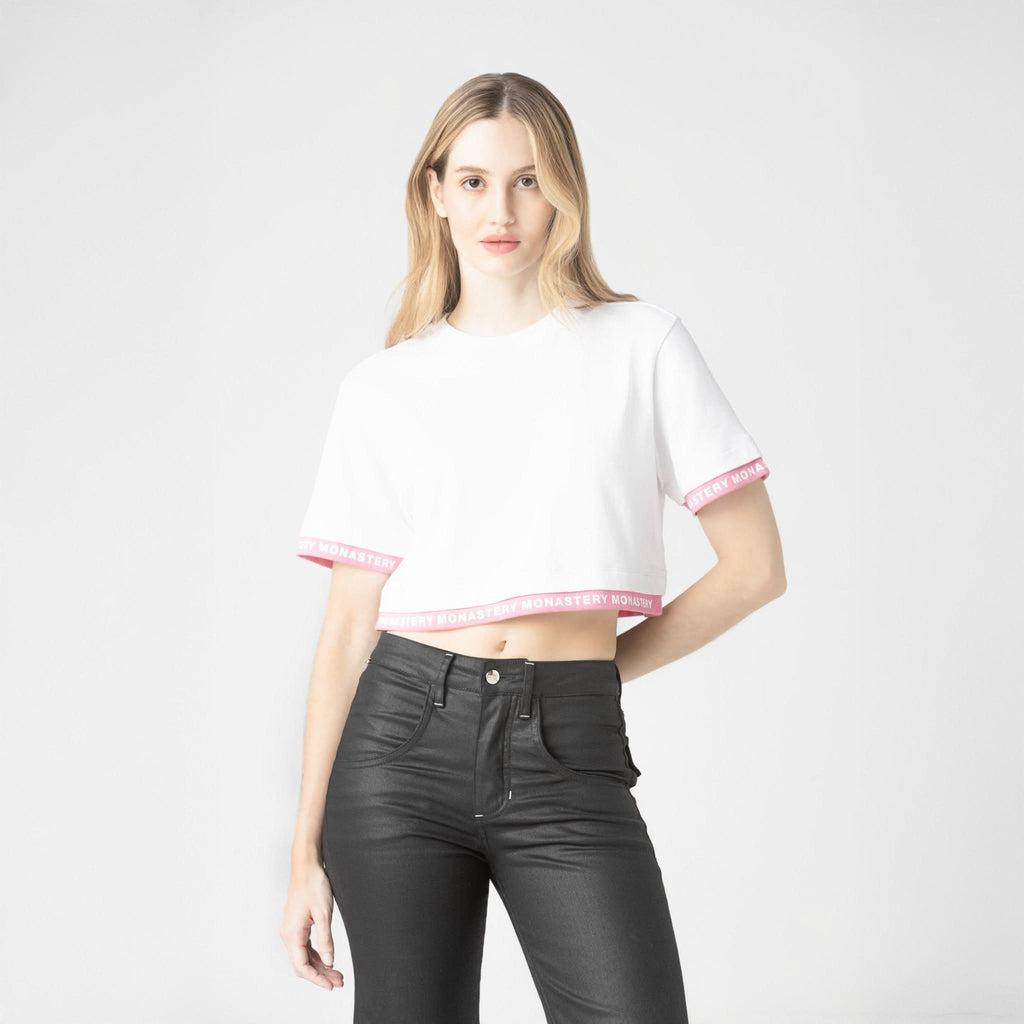 TIZOC CROP TOP WOMEN WHITE - Monastery | Tienda Oficial Colombia