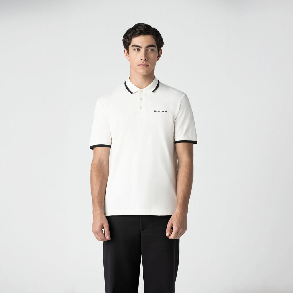 TRIUMPHUS POLO MEN EGRET - Monastery | Tienda Oficial Colombia
