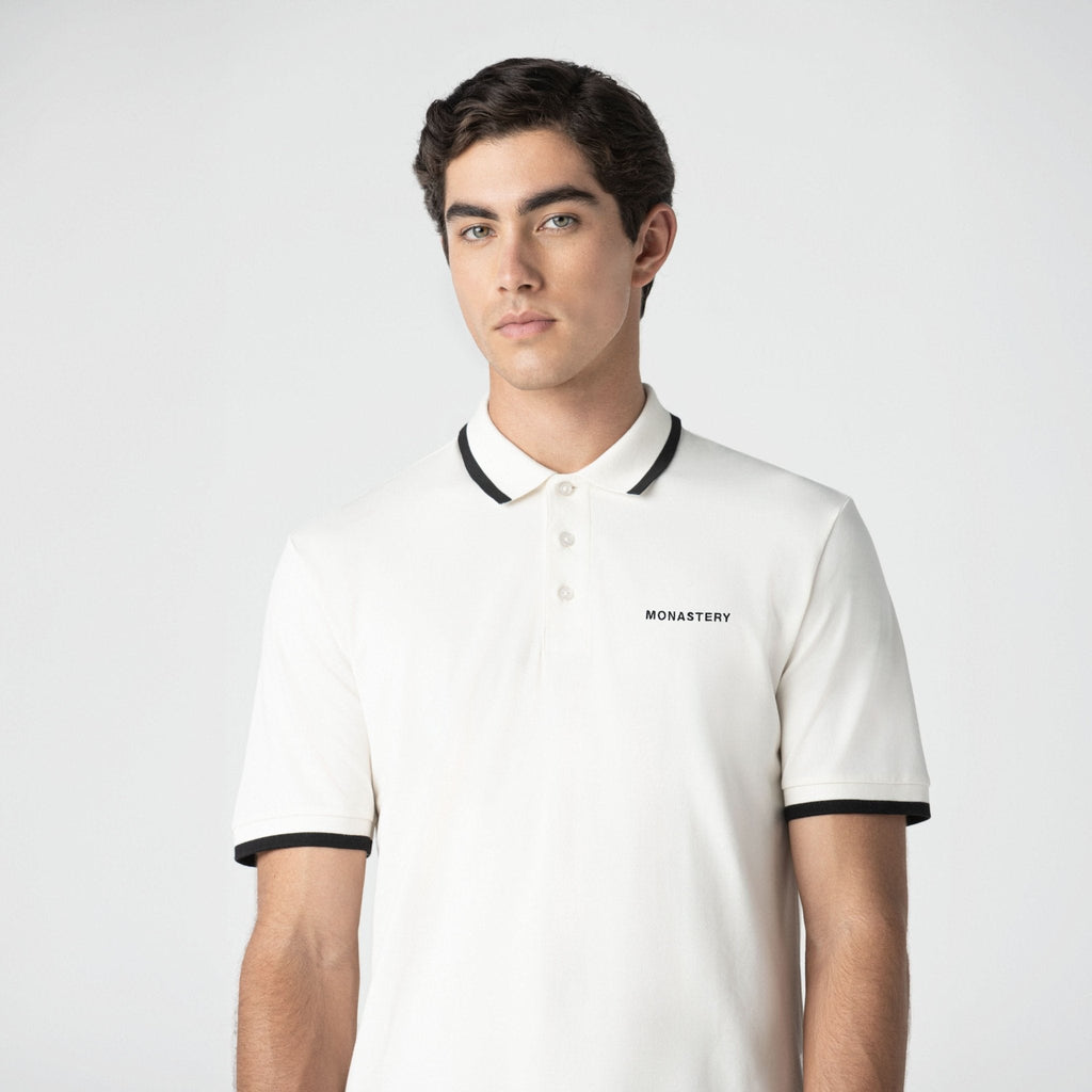TRIUMPHUS POLO MEN EGRET - Monastery | Tienda Oficial Colombia
