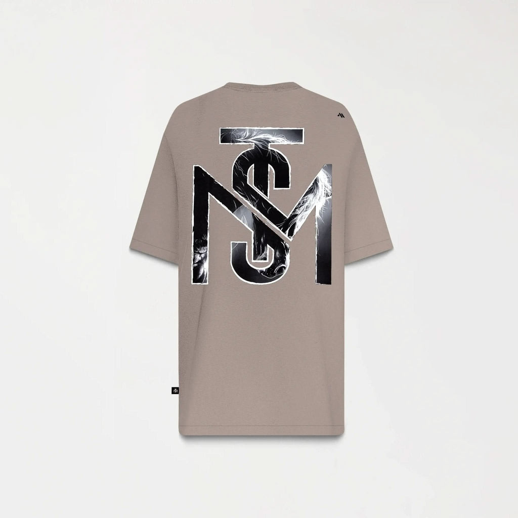 TUCKER T - SHIRT OVERSIZED MEN TAUPE GRAY - Monastery | Tienda Oficial Colombia