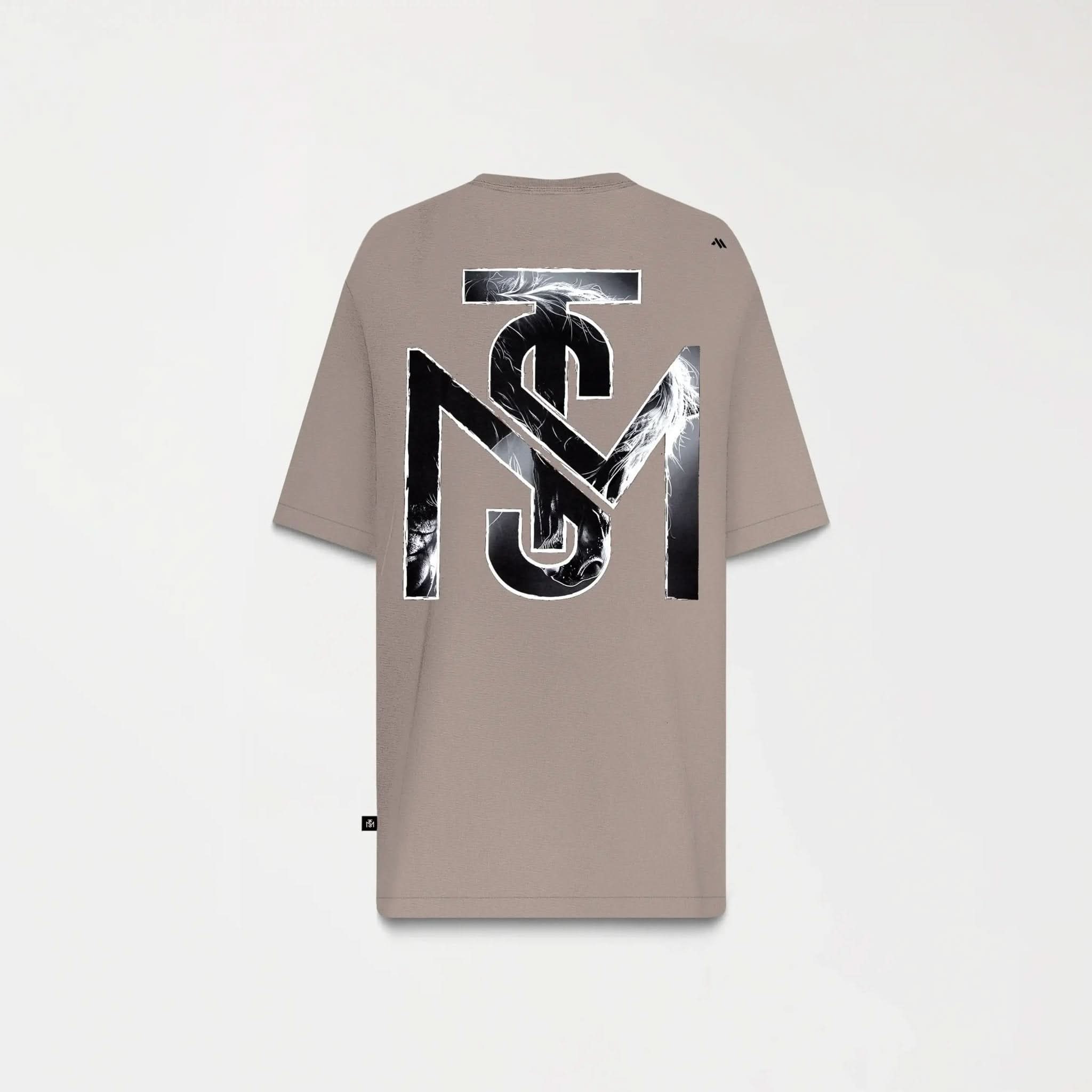 TUCKER T - SHIRT OVERSIZED MEN TAUPE GRAY - Monastery | Tienda Oficial Colombia