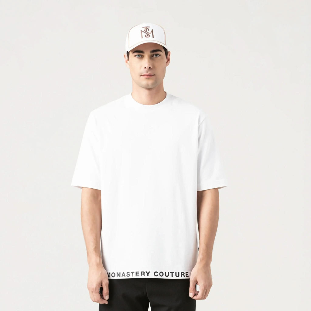 TUCKER T - SHIRT OVERSIZED MEN WHITE - Monastery | Tienda Oficial Colombia
