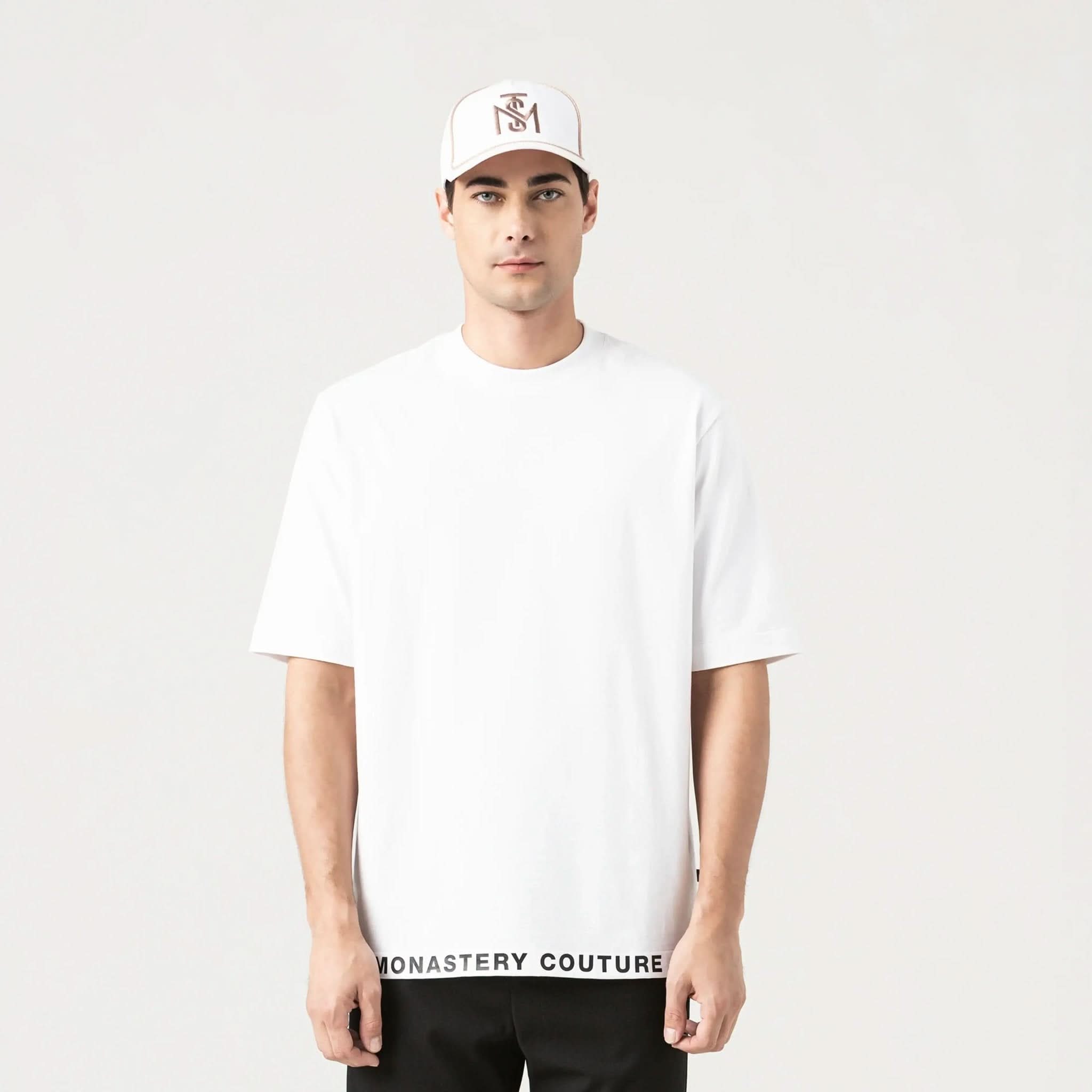 TUCKER T - SHIRT OVERSIZED MEN WHITE - Monastery | Tienda Oficial Colombia