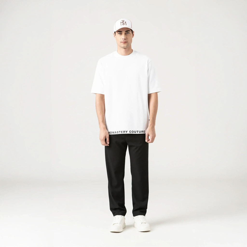 TUCKER T - SHIRT OVERSIZED MEN WHITE - Monastery | Tienda Oficial Colombia