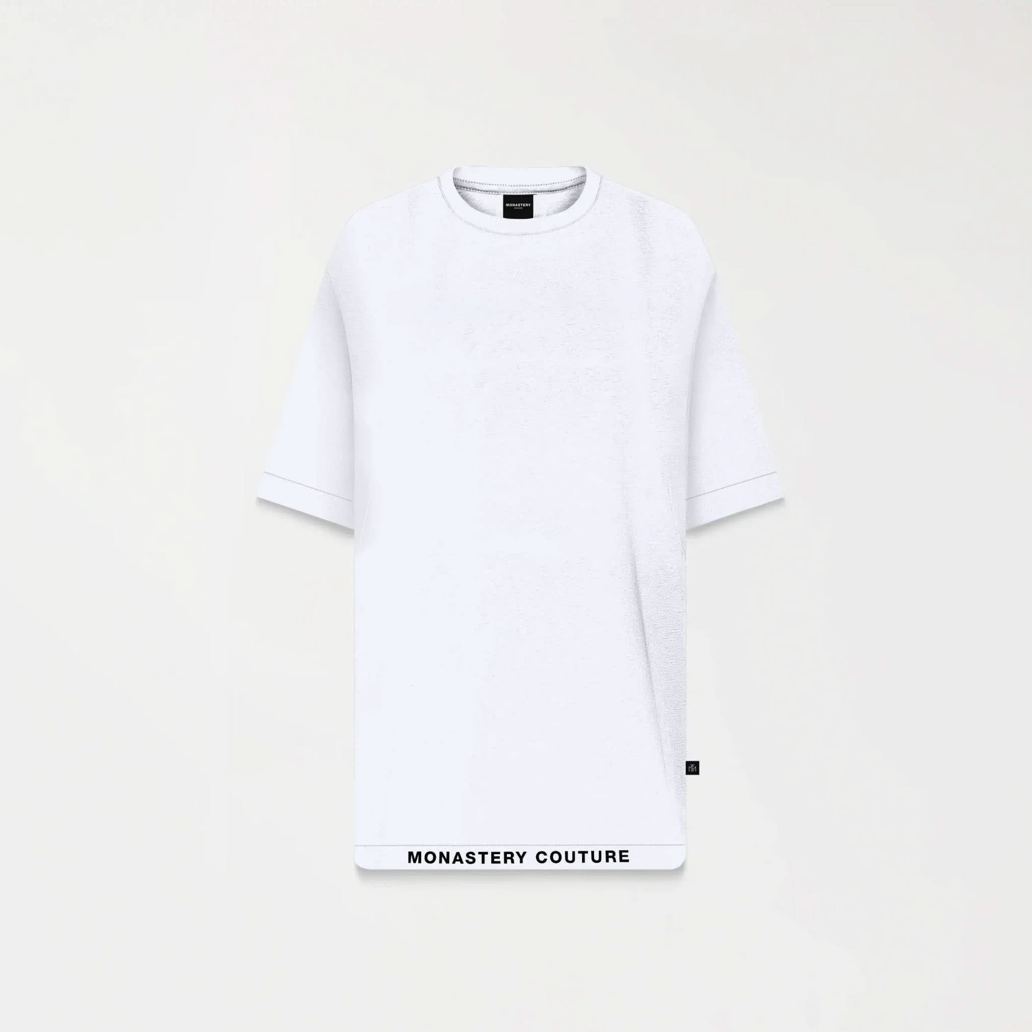 TUCKER T - SHIRT OVERSIZED MEN WHITE - Monastery | Tienda Oficial Colombia