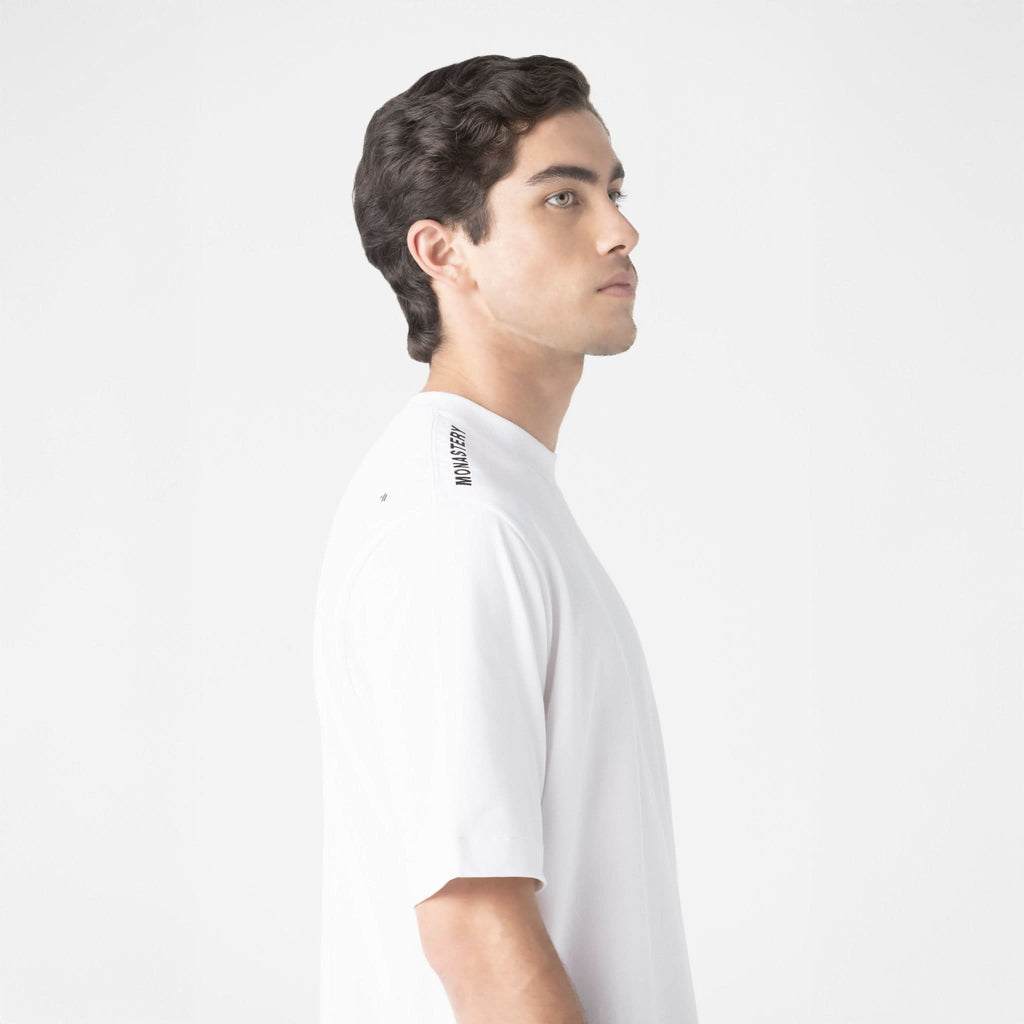 VENERATUS T - SHIRT OVERSIZED MEN WHITE - Monastery | Tienda Oficial Colombia