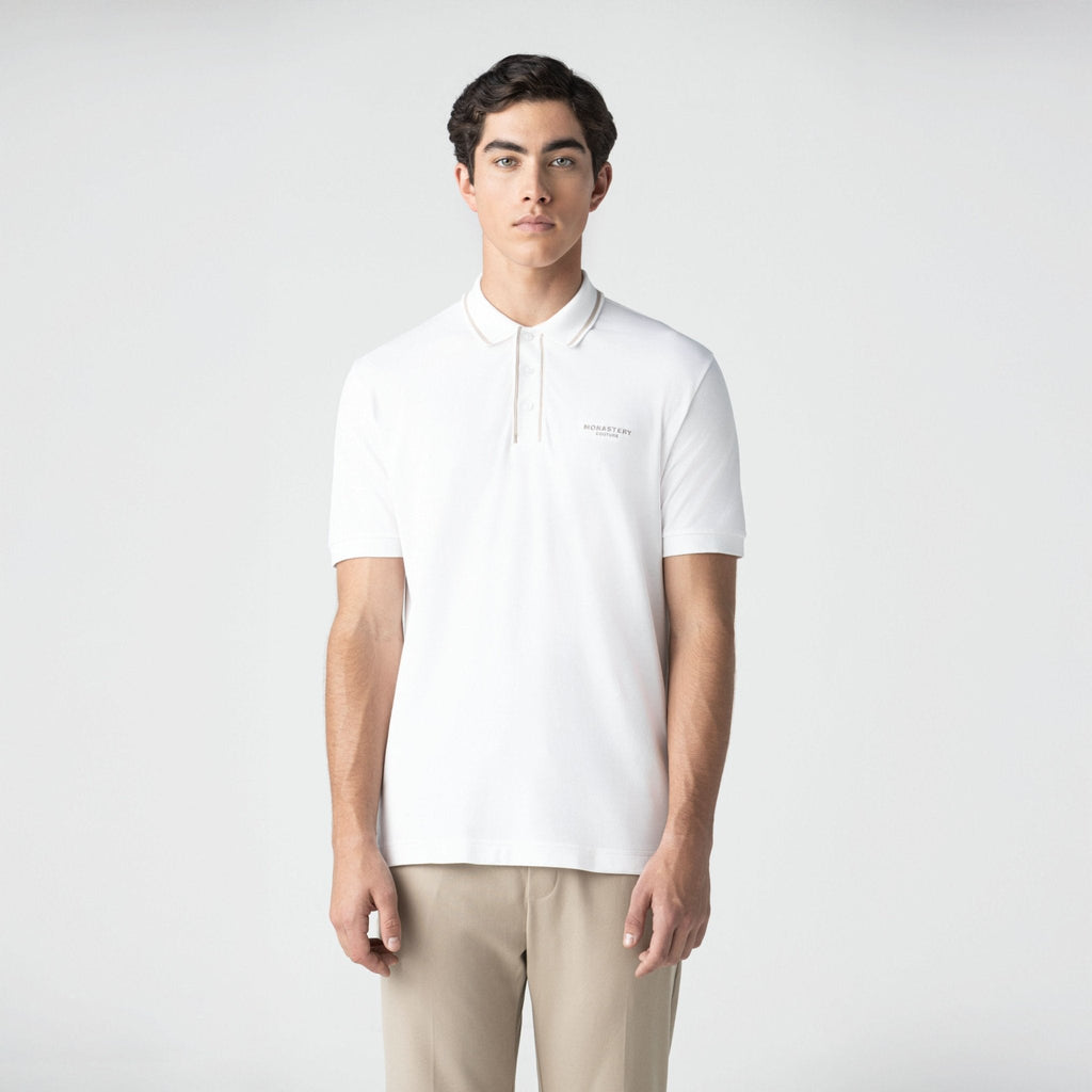 VIGOR POLO MEN WHITE - Monastery | Tienda Oficial Colombia