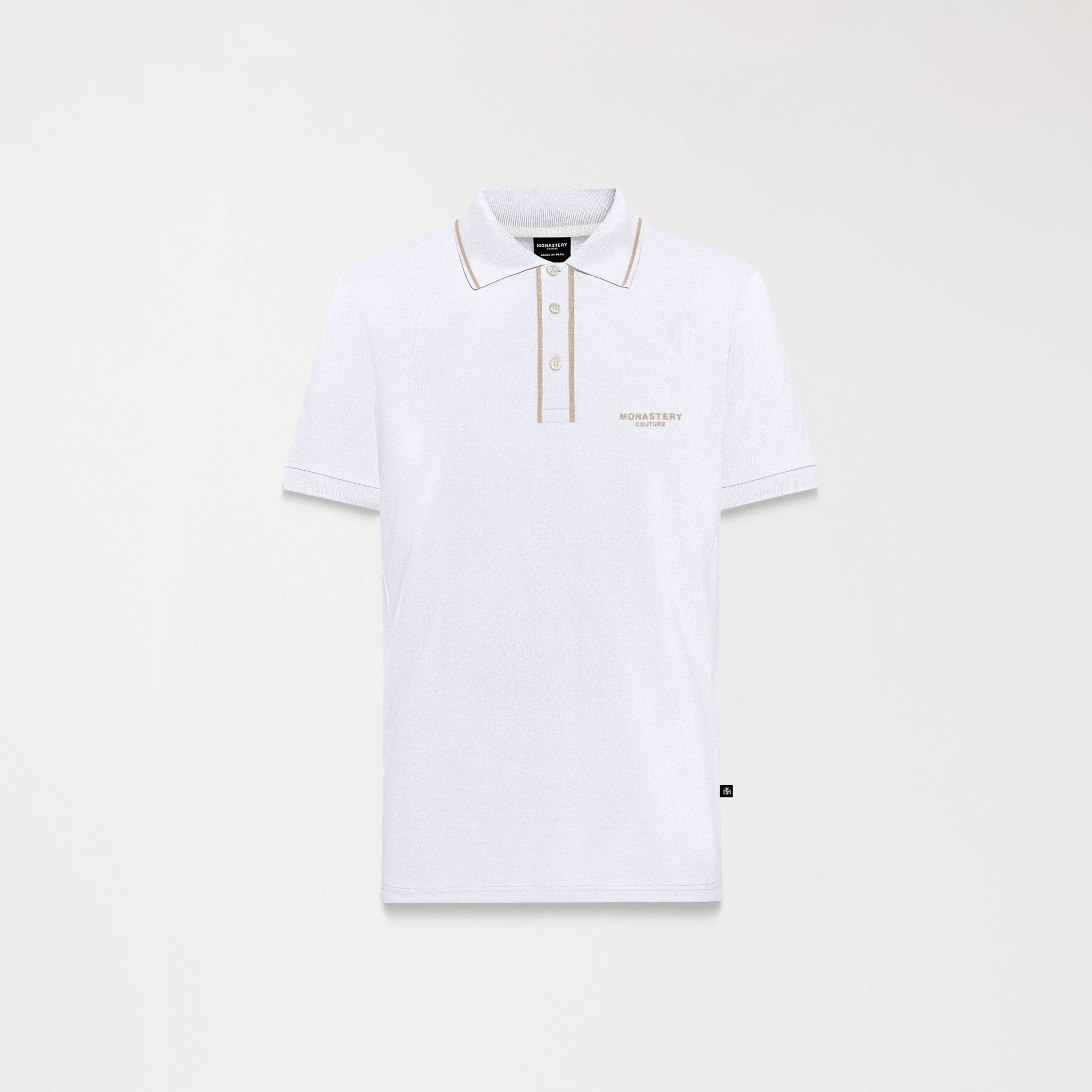 VIGOR POLO MEN WHITE - Monastery | Tienda Oficial Colombia