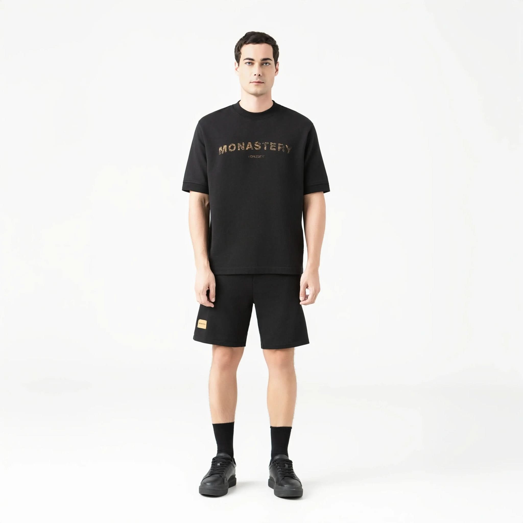 VIKRANT BURDA SHORT MEN BLACK - Monastery | Tienda Oficial Colombia