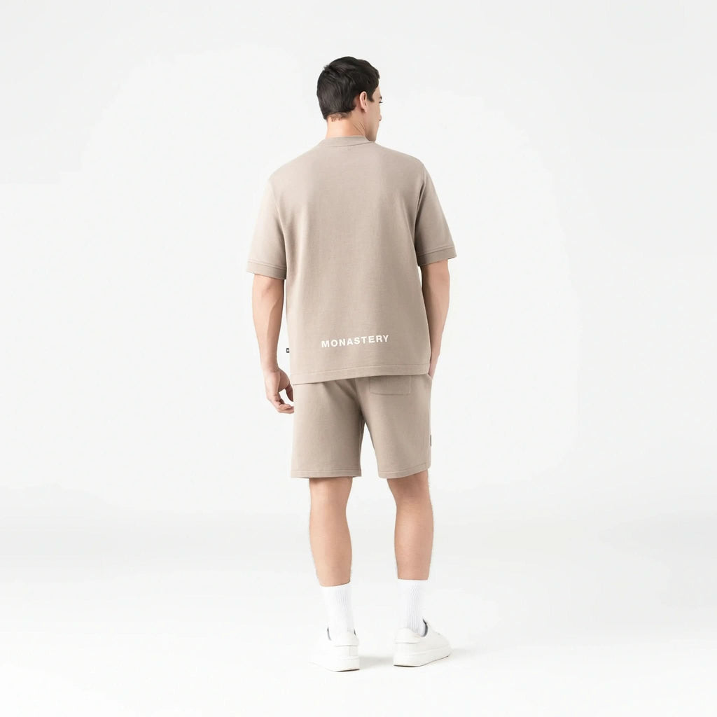 VIKRANT BURDA SHORT MEN TAUPE GRAY - Monastery | Tienda Oficial Colombia