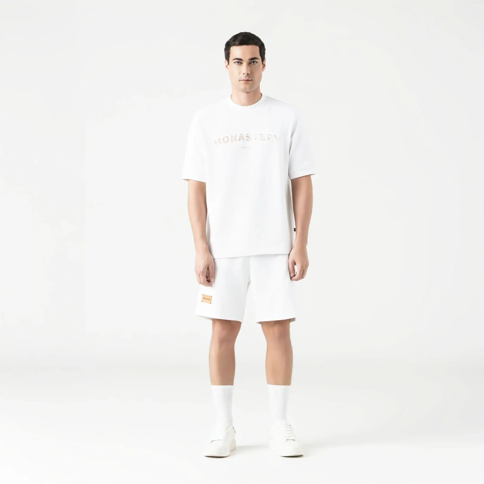 VIKRANT BURDA SHORT MEN WHITE - Monastery | Tienda Oficial Colombia