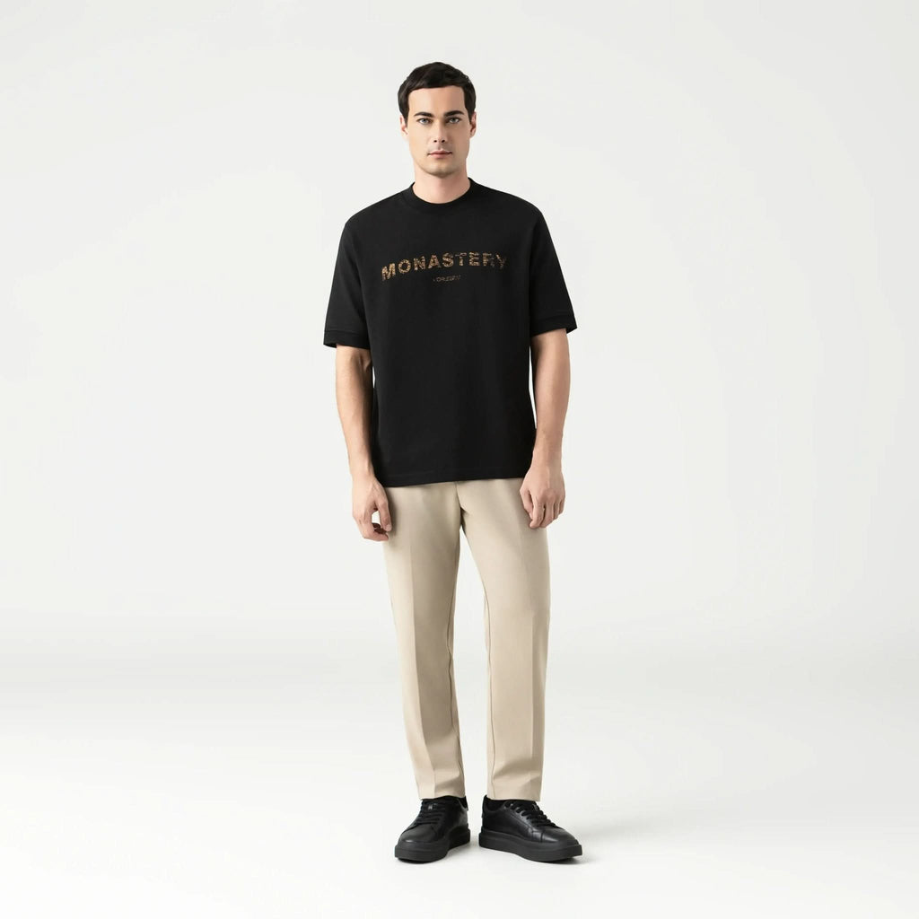 VIKRANT T - SHIRT OVERSIZED MEN BLACK - Monastery | Tienda Oficial Colombia