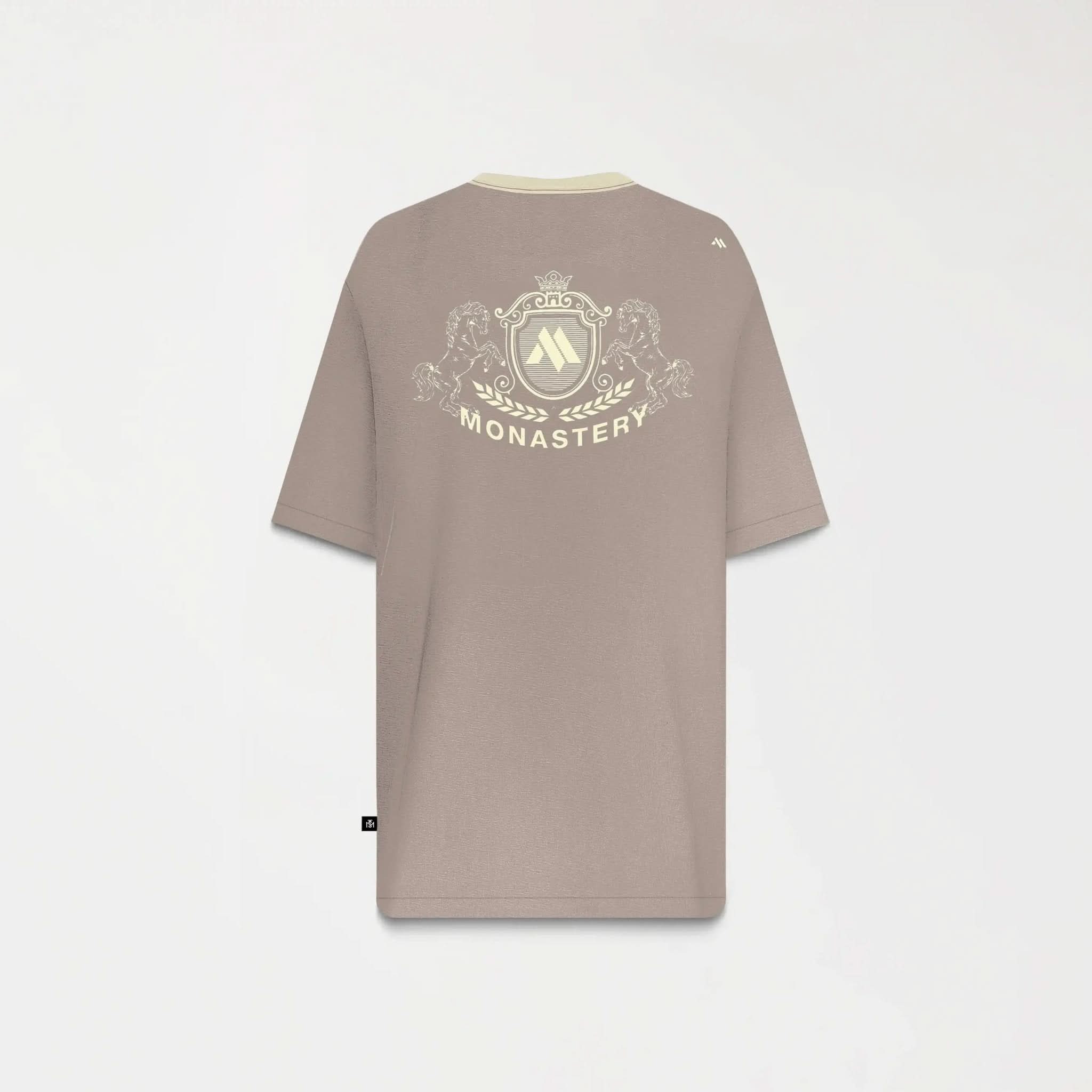 WARMBLOOD T - SHIRT OVERSIZED MEN TAUPE GRAY - Monastery | Tienda Oficial Colombia