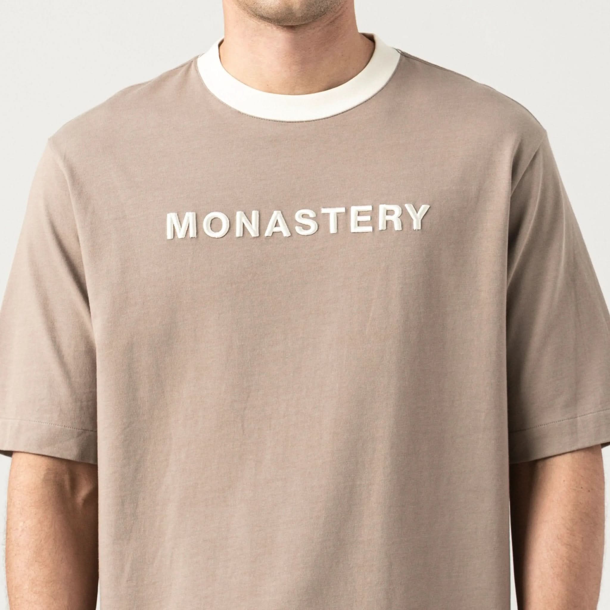 WARMBLOOD T - SHIRT OVERSIZED MEN TAUPE GRAY - Monastery | Tienda Oficial Colombia