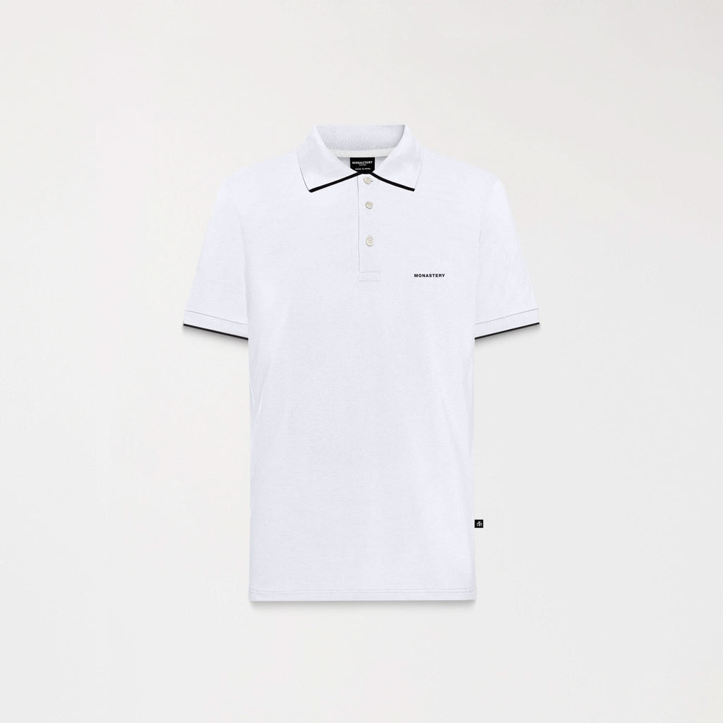 WHEELER POLO MEN WHITE - Monastery | Tienda Oficial Colombia