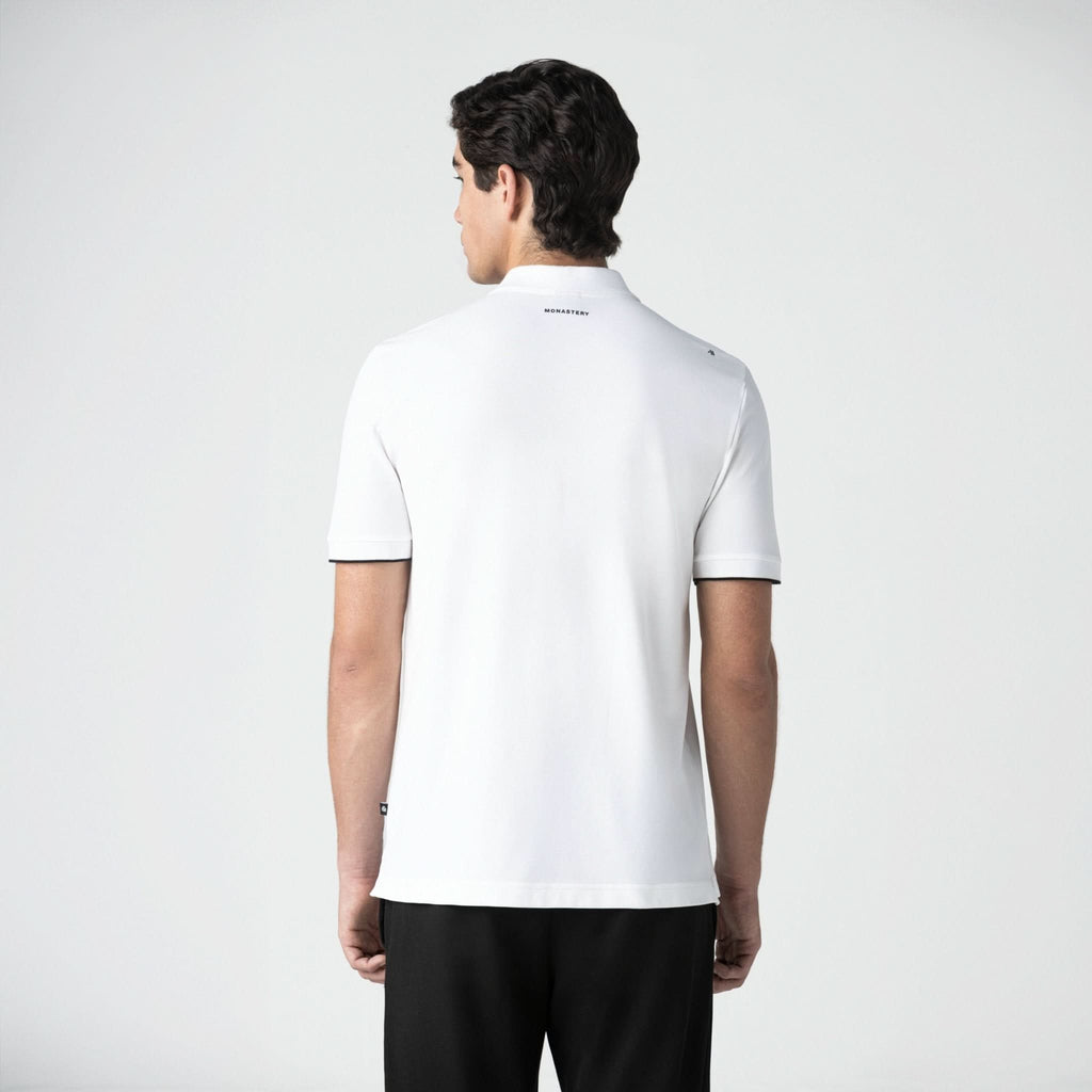 WHEELER POLO MEN WHITE - Monastery | Tienda Oficial Colombia