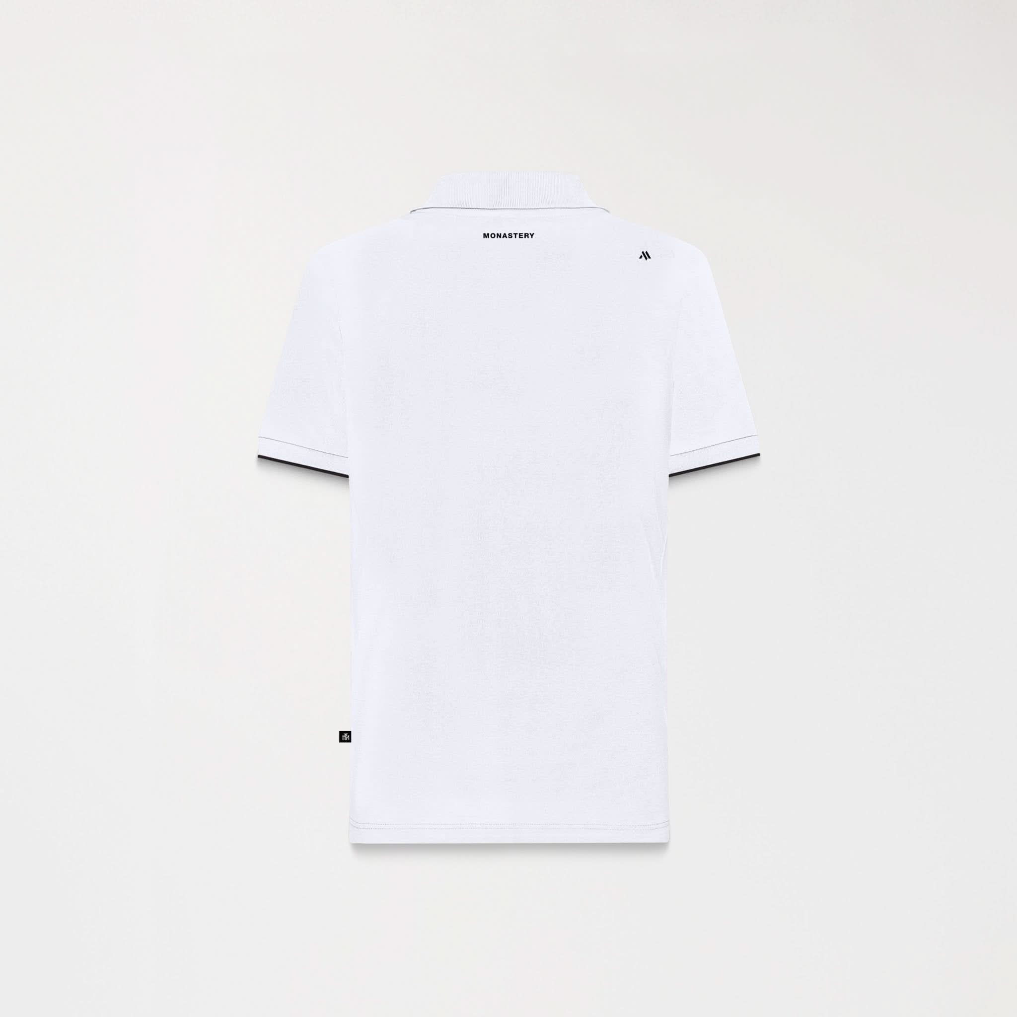 WHEELER POLO MEN WHITE - Monastery | Tienda Oficial Colombia